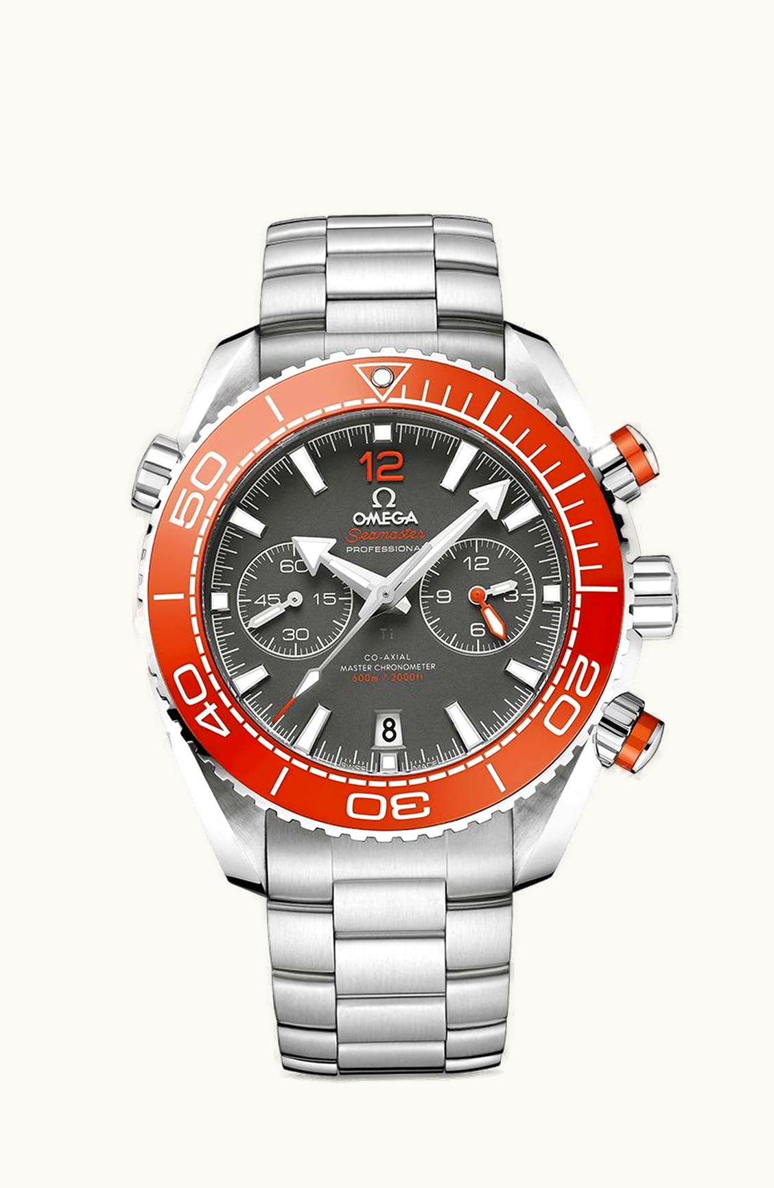 Omega Seamaster Planet Ocean 600M Co-Axial 45.5 Master Chronometer Chronograph Stainless Steel / Grey / Bracelet
