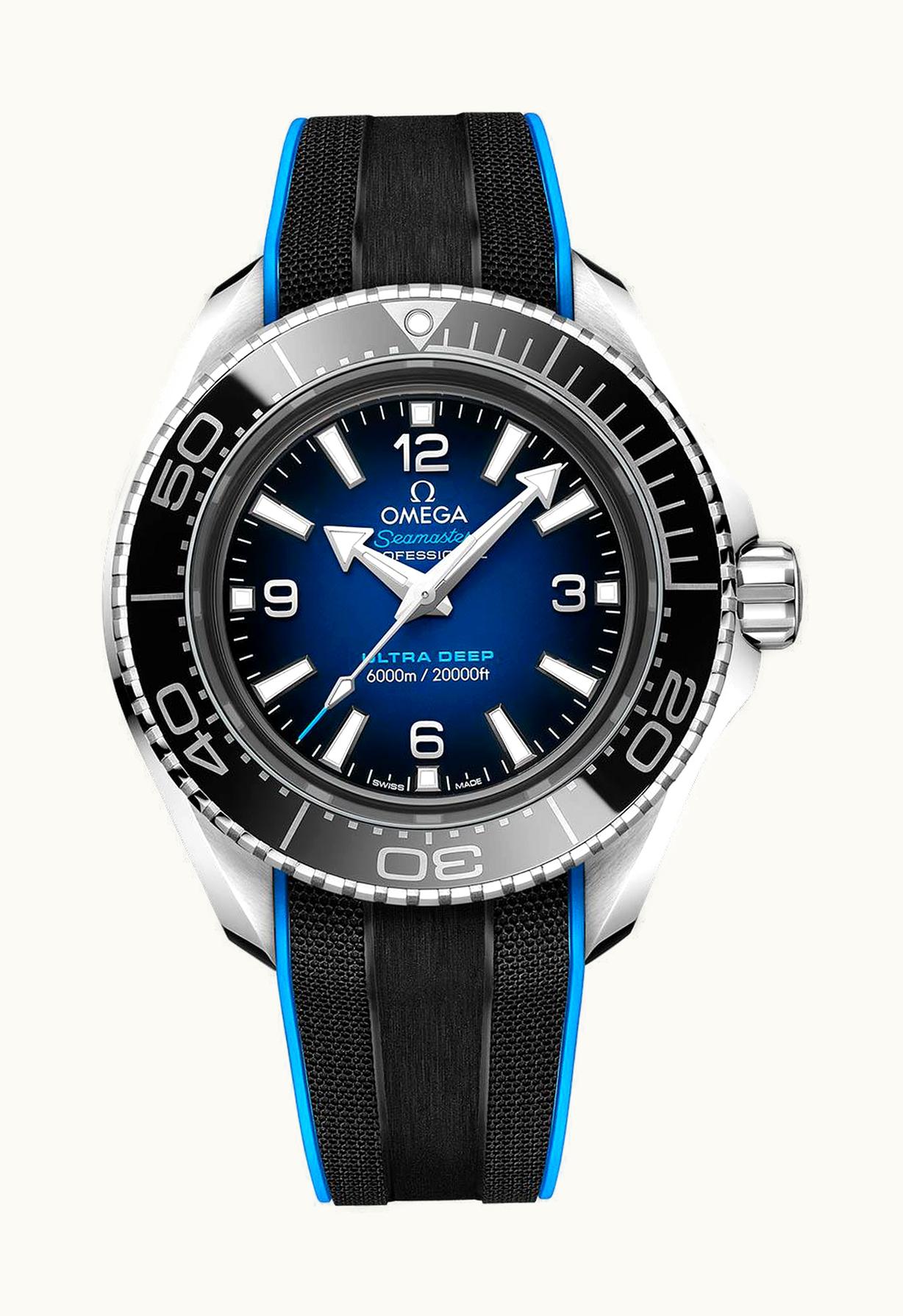 Omega Seamaster Planet Ocean Ultra Deep O-Megasteel / Blue / Rubber