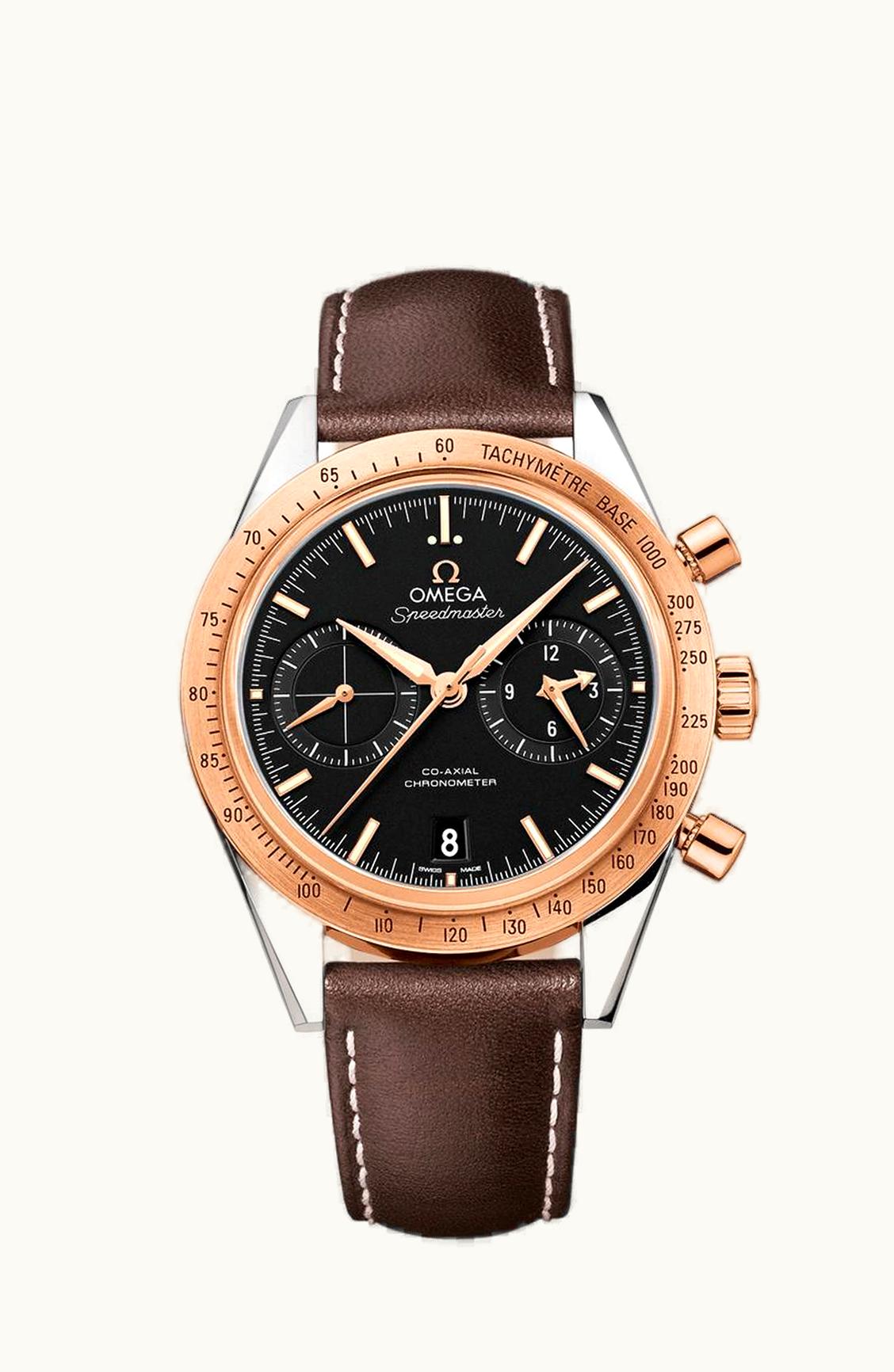 Omega Speedmaster 57 Co-Axial Stainless Steel / Red Gold / Black