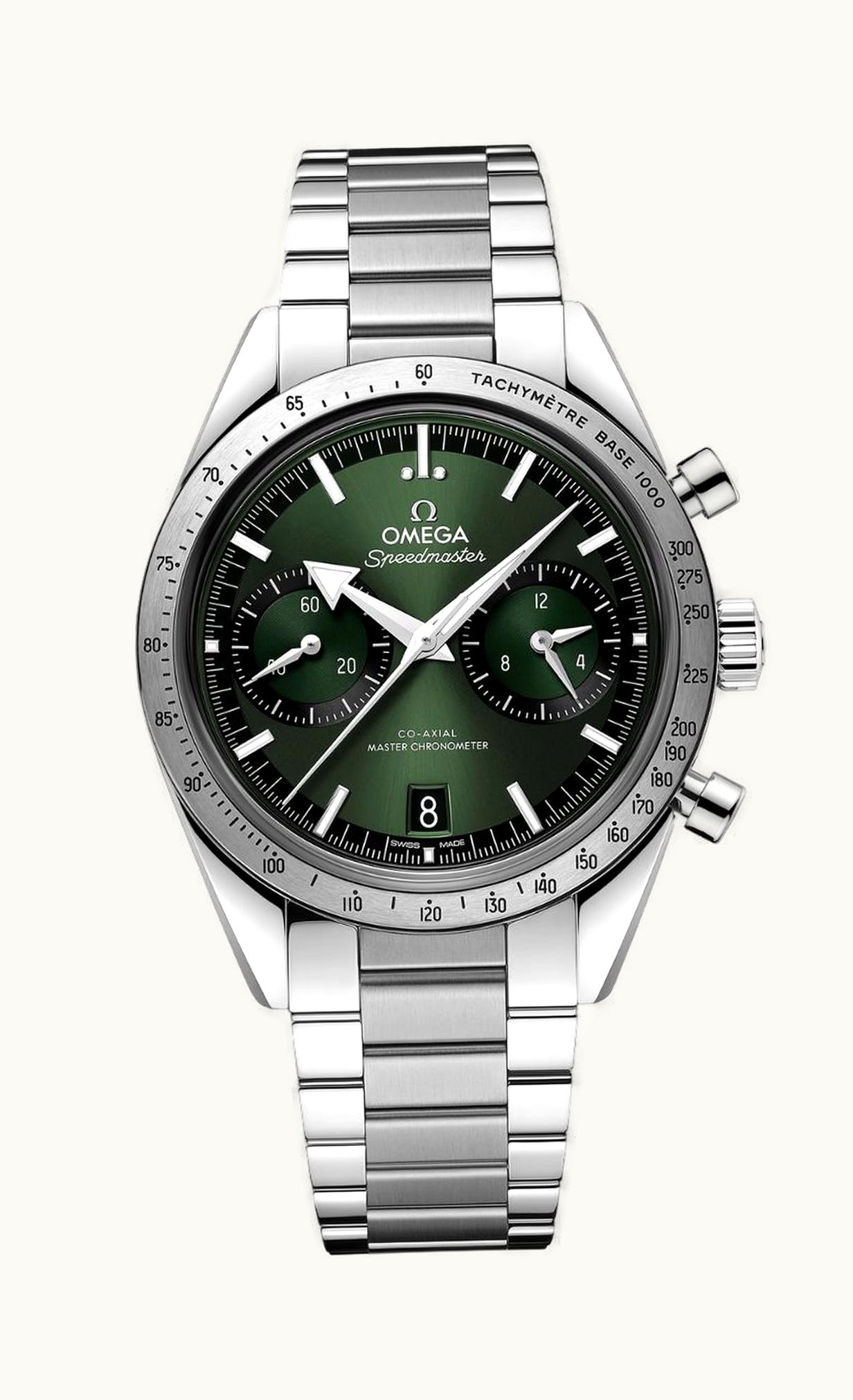 Omega Speedmaster 57 Master Chronometer 40.5 Stainless Steel / Green / Bracelet