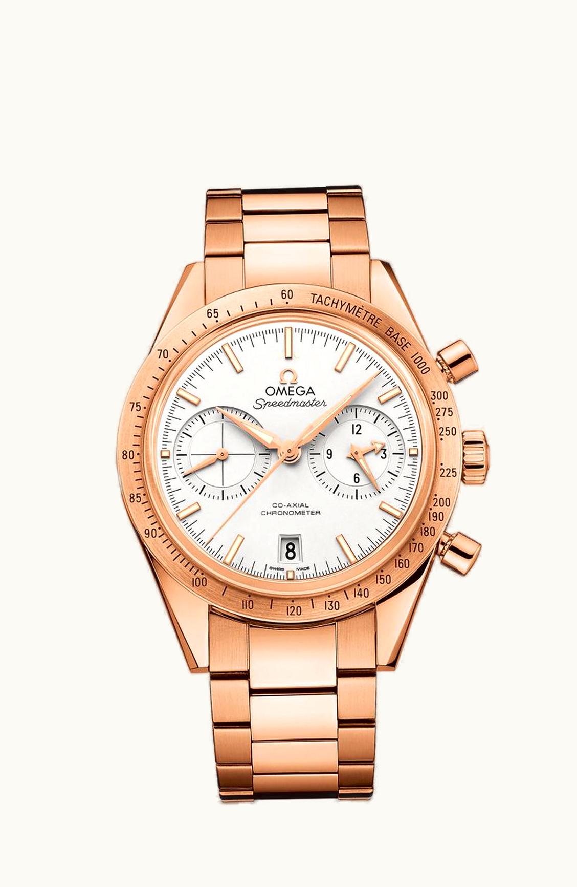 Omega Speedmaster 57 Co-Axial Red Gold / Silver / Bracelet