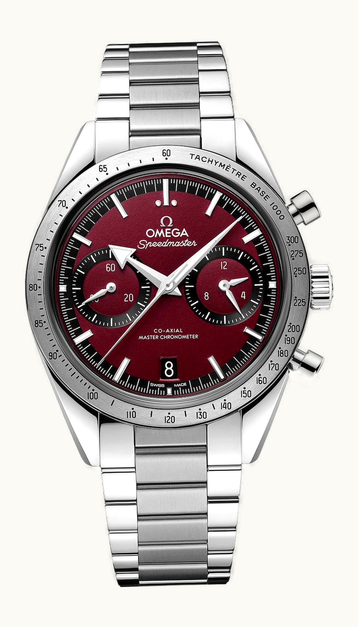 Omega Speedmaster 57 Master Chronometer 40.5 Stainless Steel / Red / Bracelet