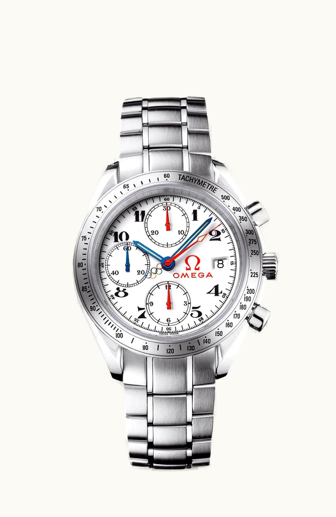 Omega Speedmaster Date 40 Stainless Steel / White / Bracelet / Olympic Timeless