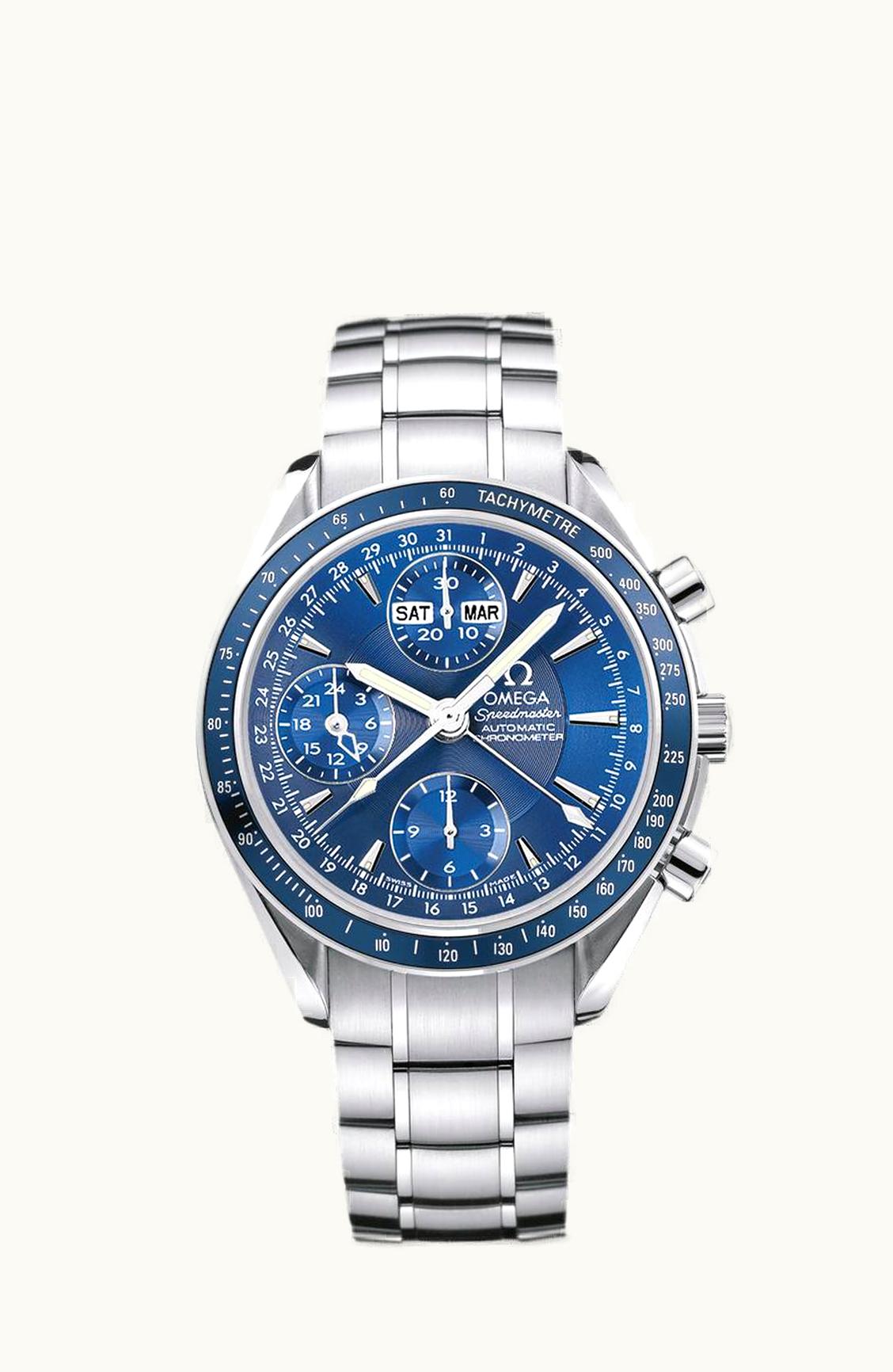 Omega Speedmaster Day-Date 40 Stainless Steel / Blue / Bracelet
