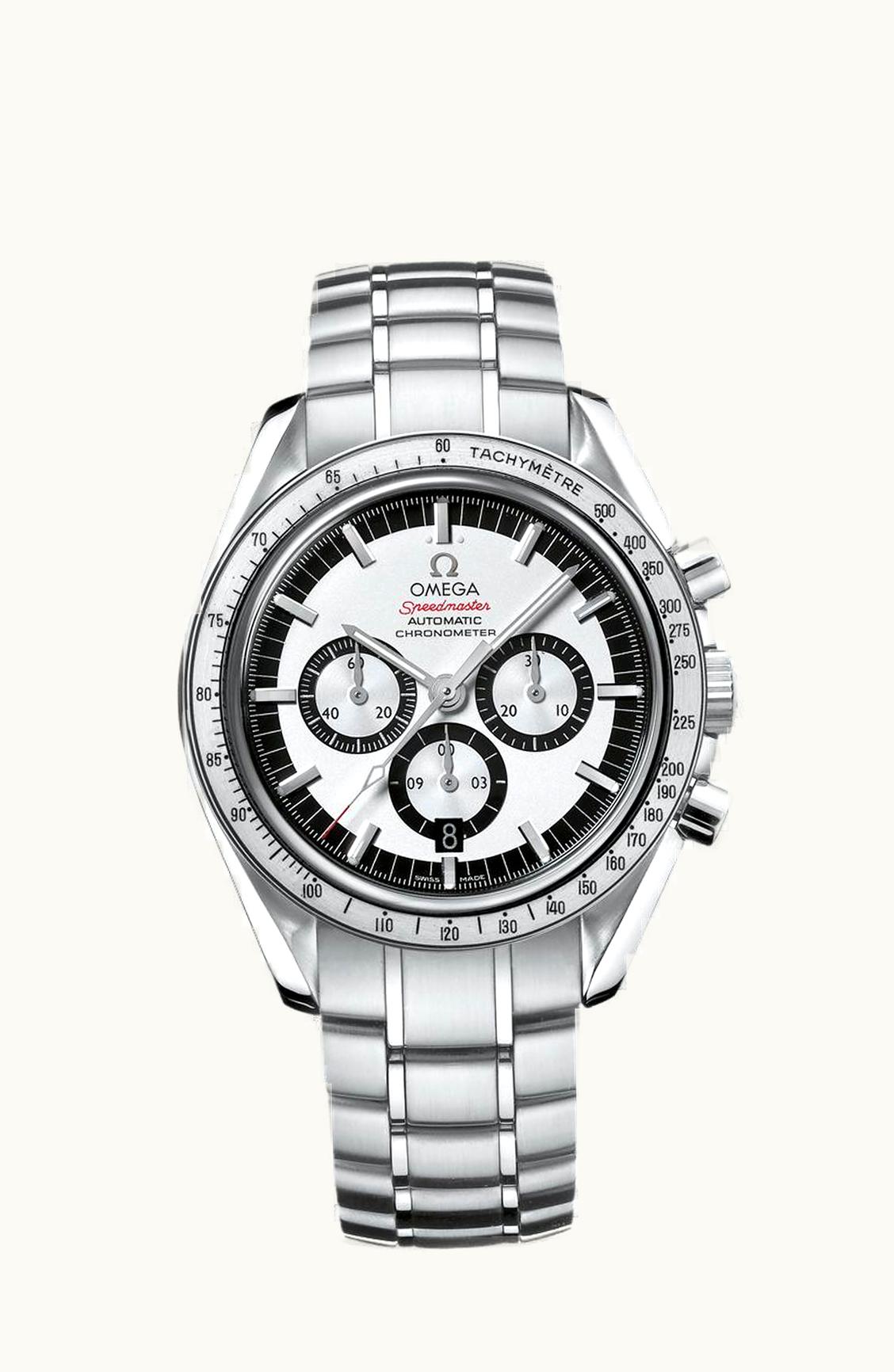 Omega Speedmaster Michael Schumacher Stainless Steel / Silver / Bracelet / The Legend Silver