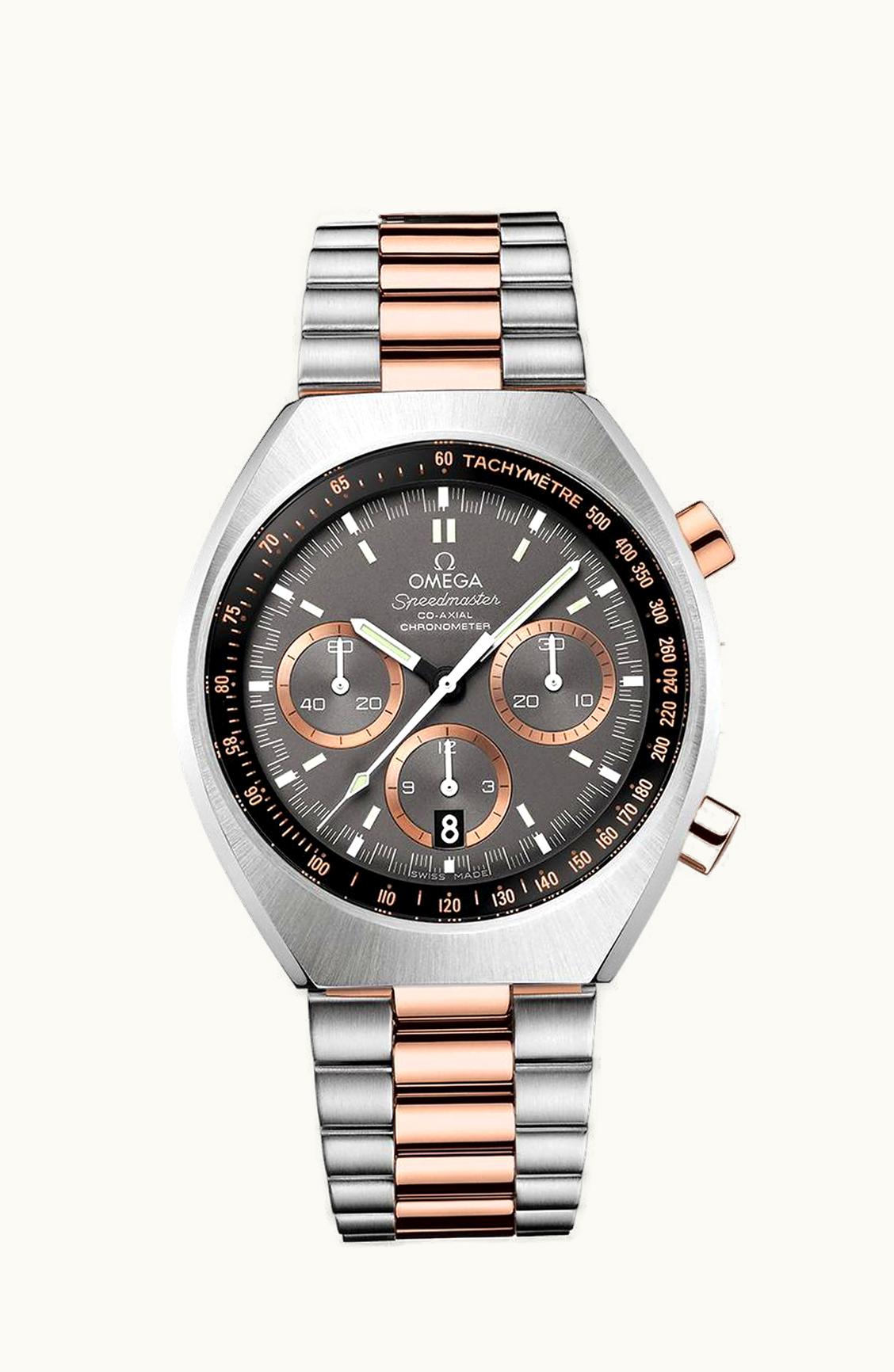 Omega Speedmaster Mark II Co-Axial Chronograph Stainless Steel / Sedna Gold / Grey / Bracelet