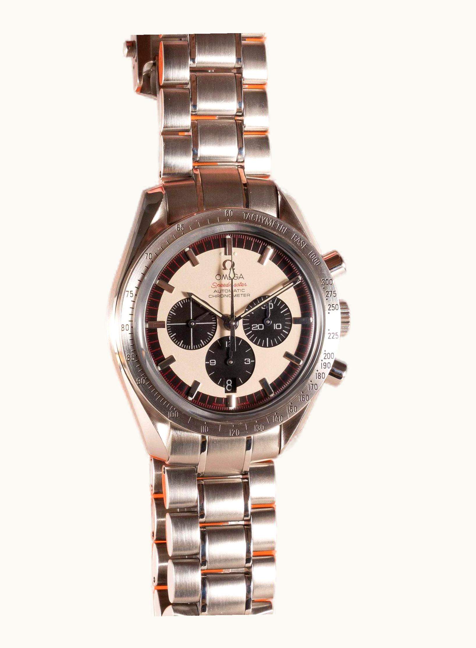 Omega Speedmaster Michael Schumacher Stainless Steel / Panda / Bracelet / The Legend Silver