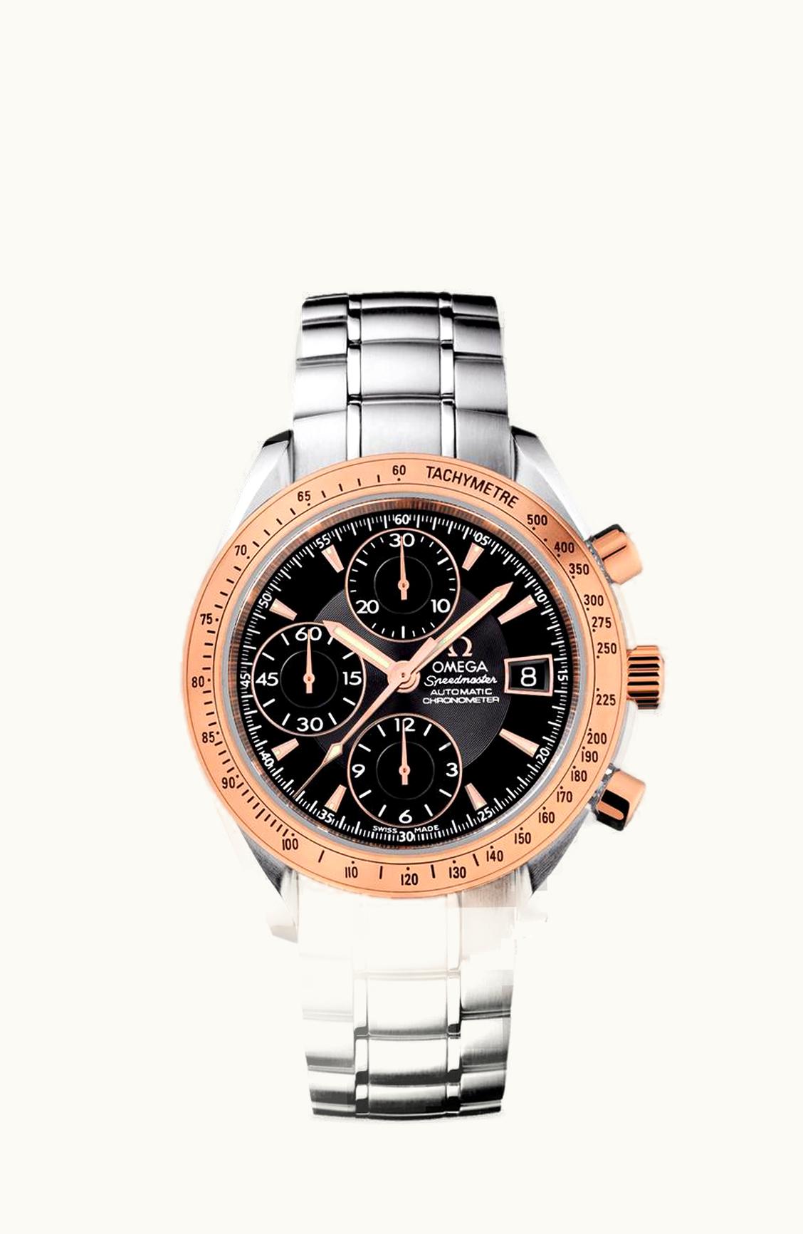 Omega Speedmaster Date 40 Stainless Steel / Red Gold / Black / Bracelet