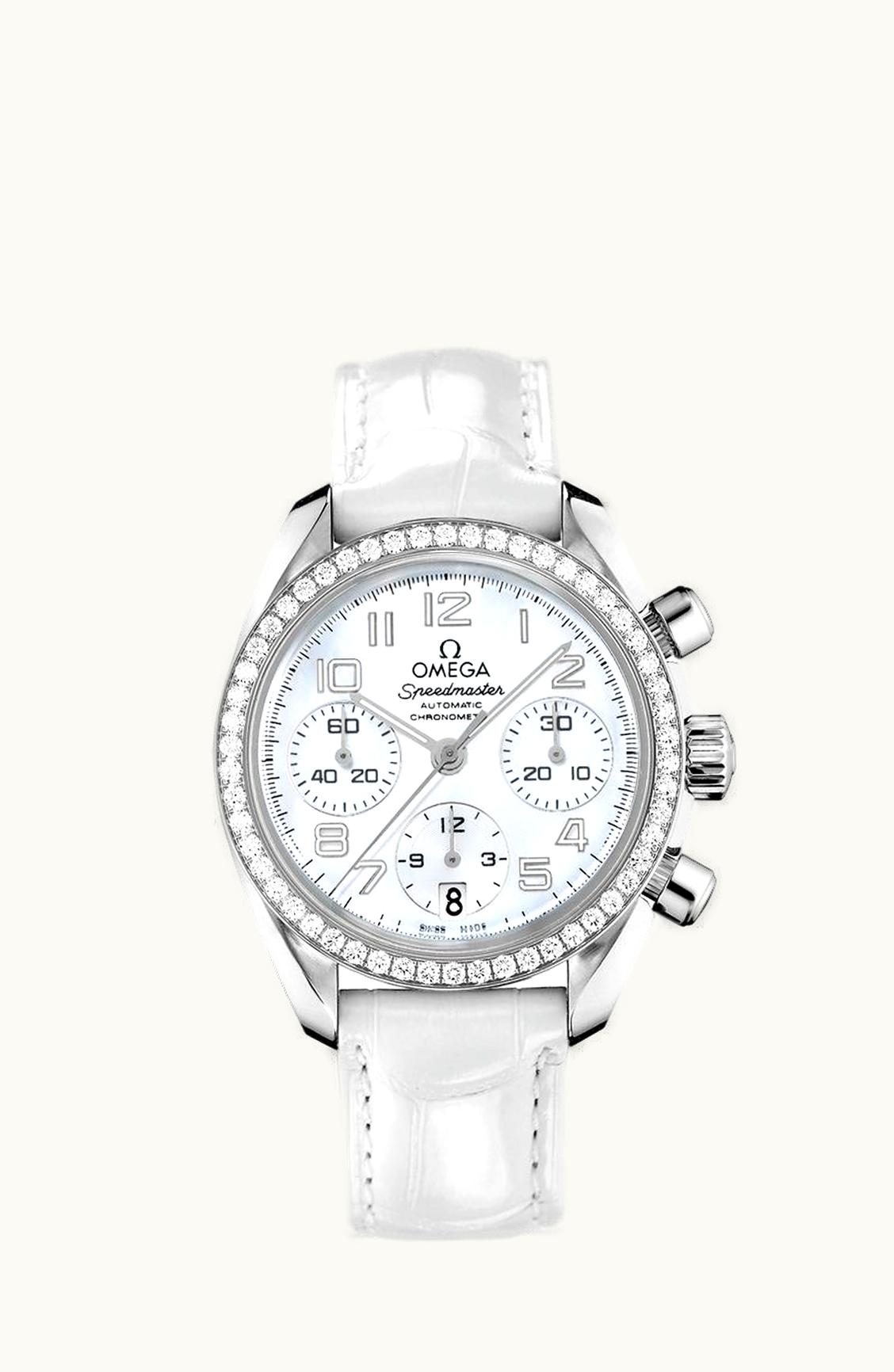 Omega Speedmaster Date 38 Stainless Steel / Diamond / MOP