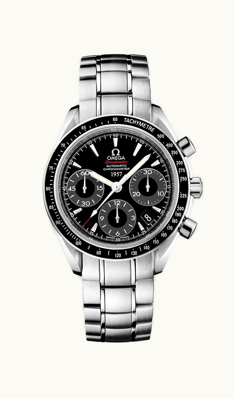 Omega Speedmaster Date 40 Stainless Steel / Black / Bracelet / 1957 Japan