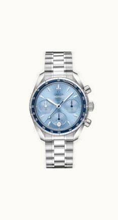 Omega Speedmaster Co-Axial 38 Stainless Steel / Blue / Bracelet