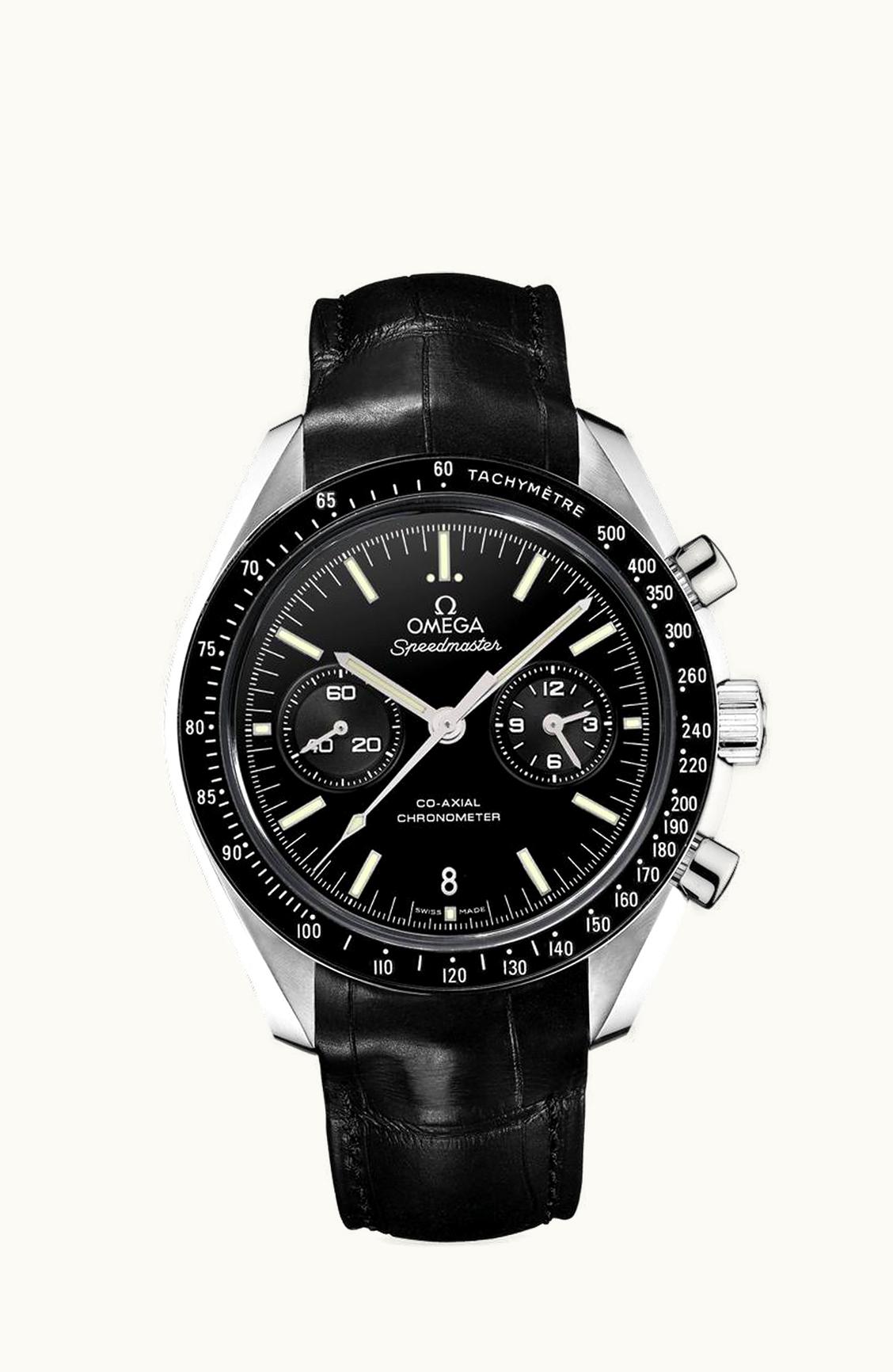 Omega Speedmaster Moonwatch Co-Axial Chronograph Platinum / Black