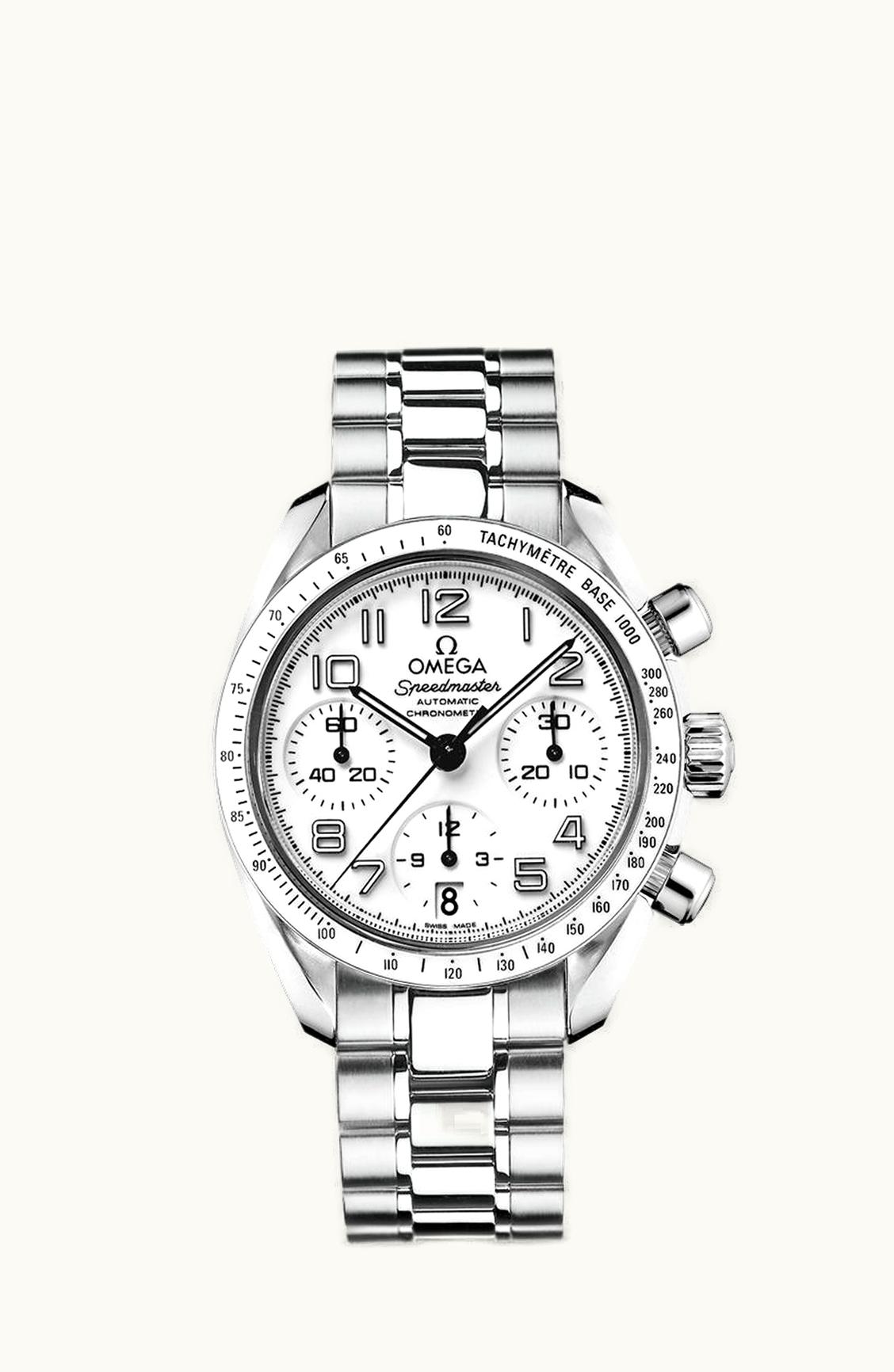 Omega Speedmaster Date 38 Stainless Steel / White / Bracelet