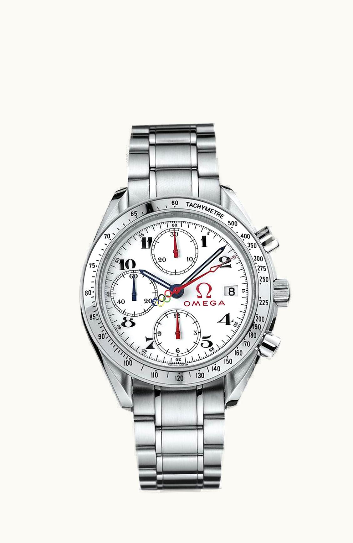 Omega Speedmaster Date 40 Stainless Steel / White / Bracelet / Olympic Timeless