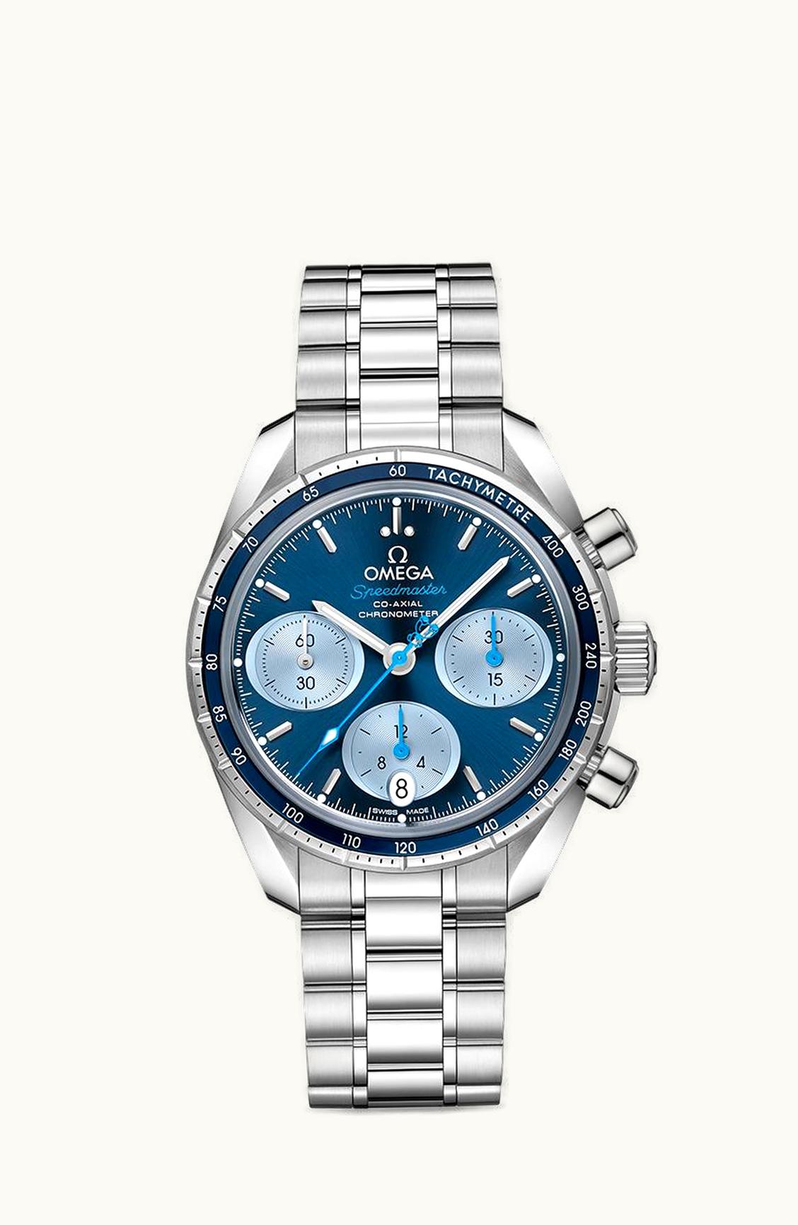 Omega Speedmaster Co-Axial 38 Stainless Steel / Blue / Bracelet / Orbis
