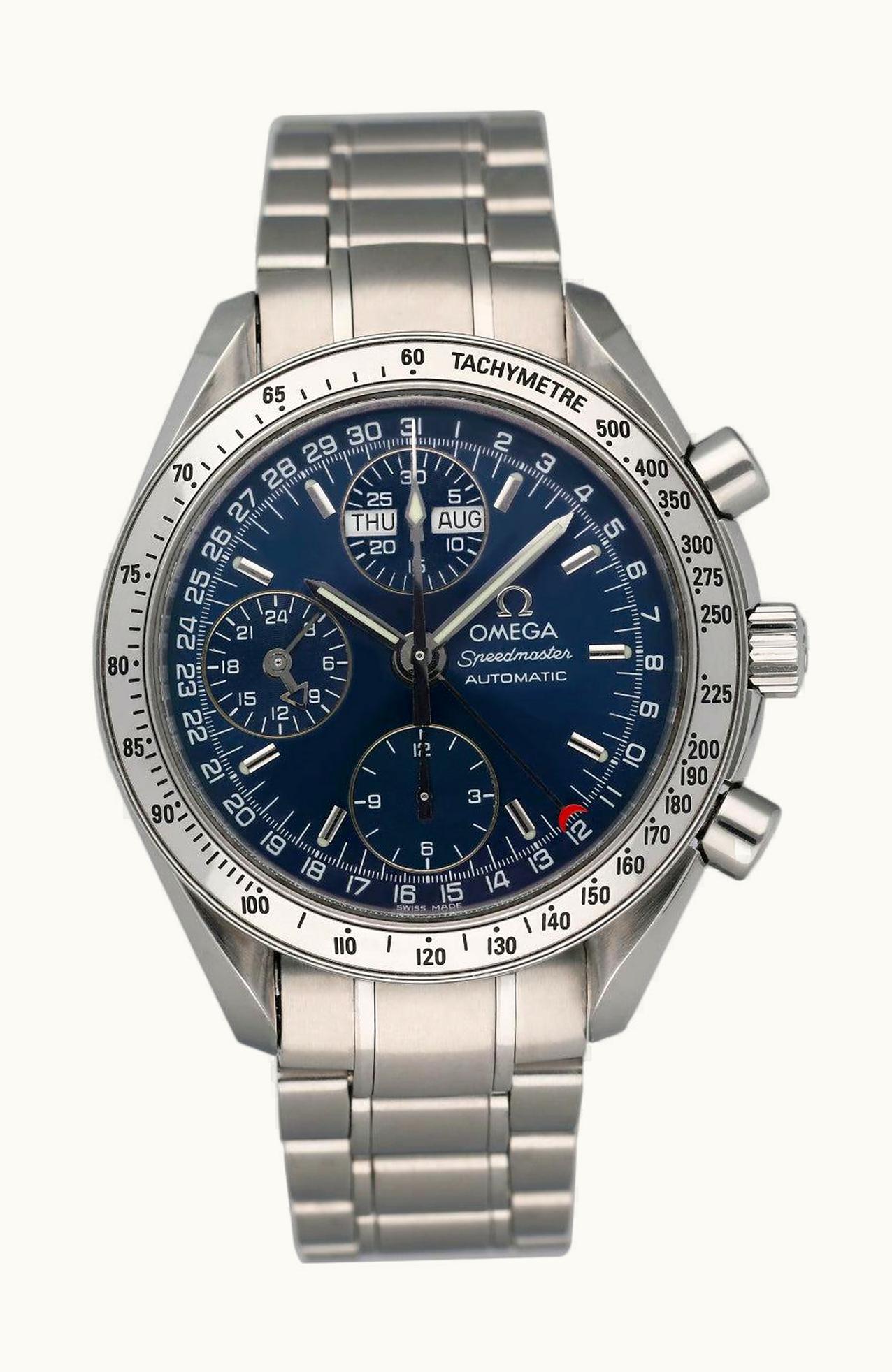 Omega Speedmaster Day-Date 39 Stainless Steel / Blue