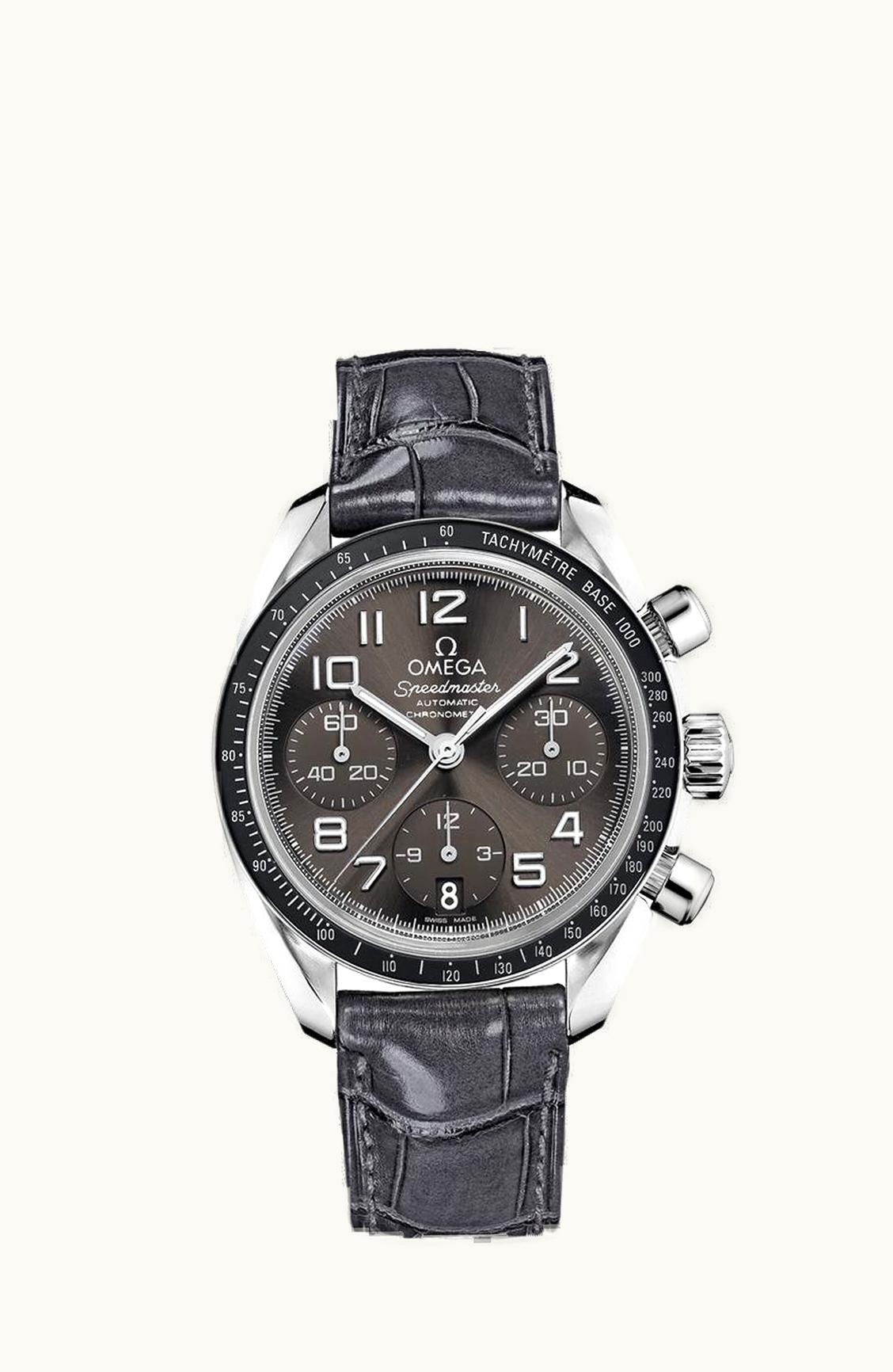 Omega Speedmaster Date 38 Stainless Steel / Grey