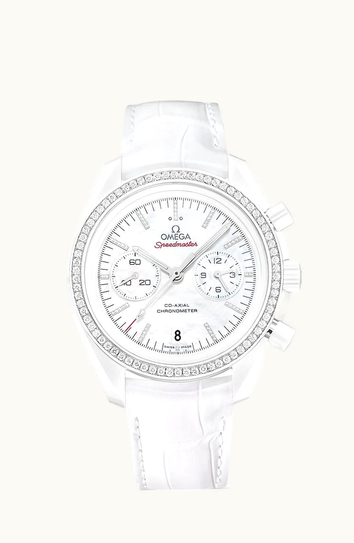 Omega Speedmaster Moonwatch Co-Axial White Side of the Moon Diamond