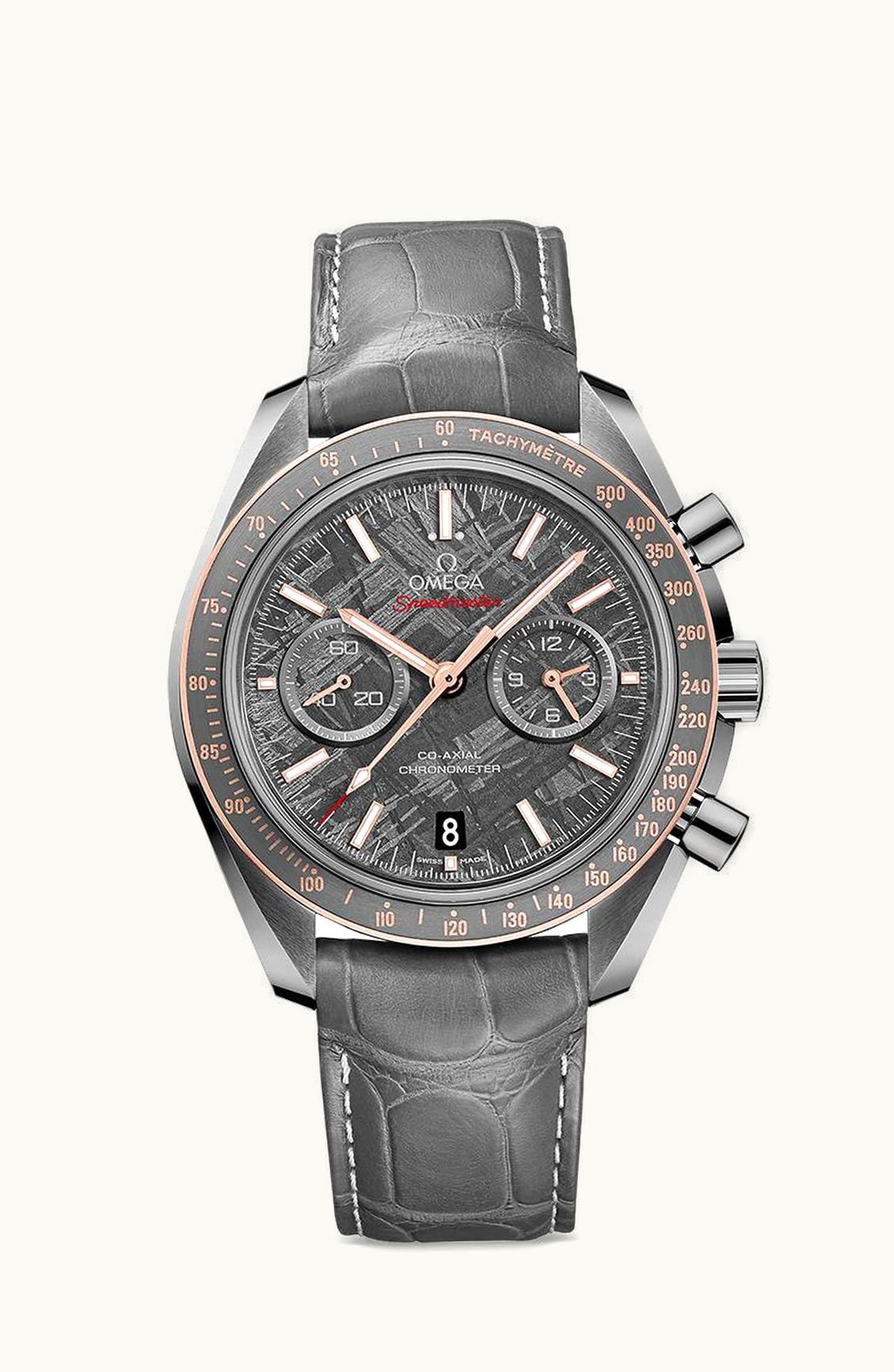 Omega Speedmaster Moonwatch Co-Axial Grey Side of the Moon Meteorite / Pin Buckle