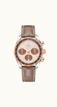 Omega Speedmaster Co-Axial 38 Stainless Steel / Sedna Gold / Cappuccino