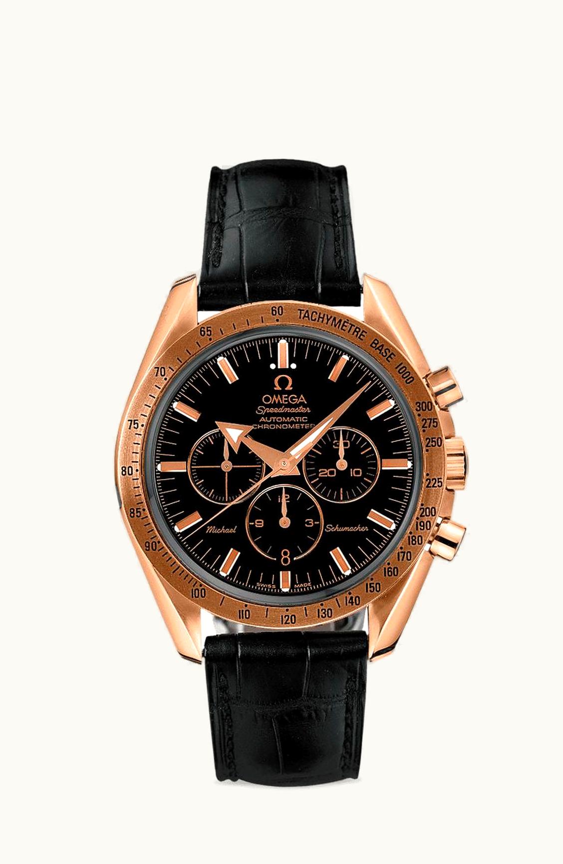 Omega Speedmaster Broad Arrow Red Gold / Black / Michael Schumacher