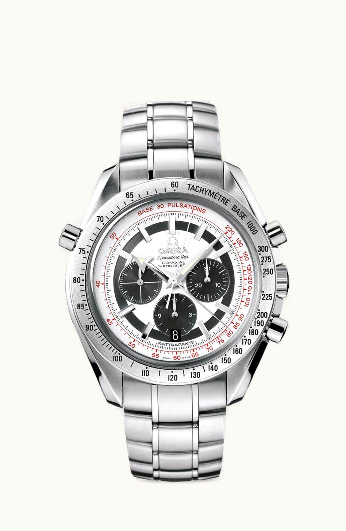 Omega Speedmaster Broad Arrow Co-Axial Rattrapante Stainless Steel / Panda / Bracelet