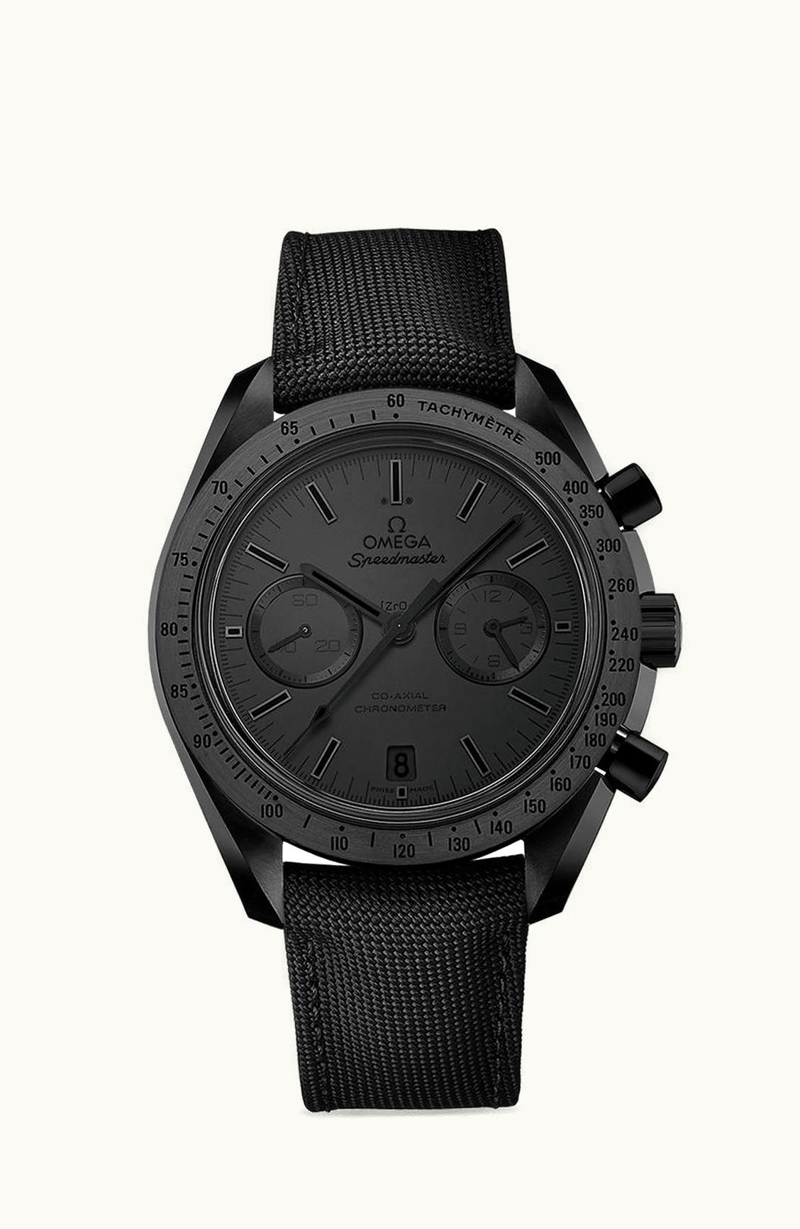 Omega Speedmaster Moonwatch Co-Axial Dark Side of the Moon Black Black