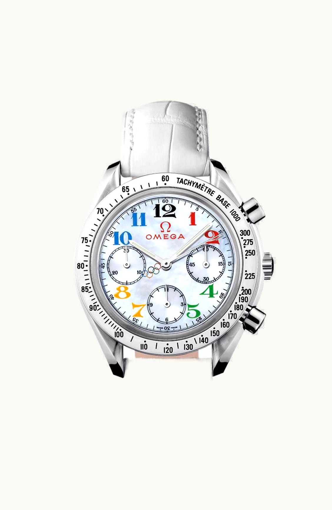 Omega Speedmaster Reduced Stainless Steel / Black / Strap / AC Milan