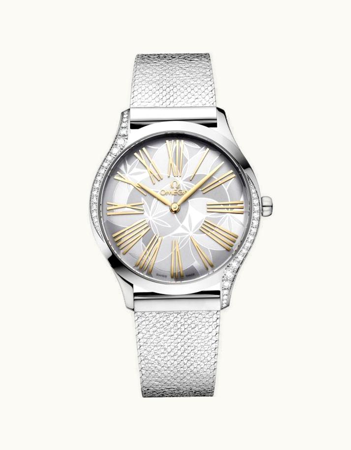 Omega De Ville Trésor 36 Stainless Steel / Silver - Frangipani / Bracelet