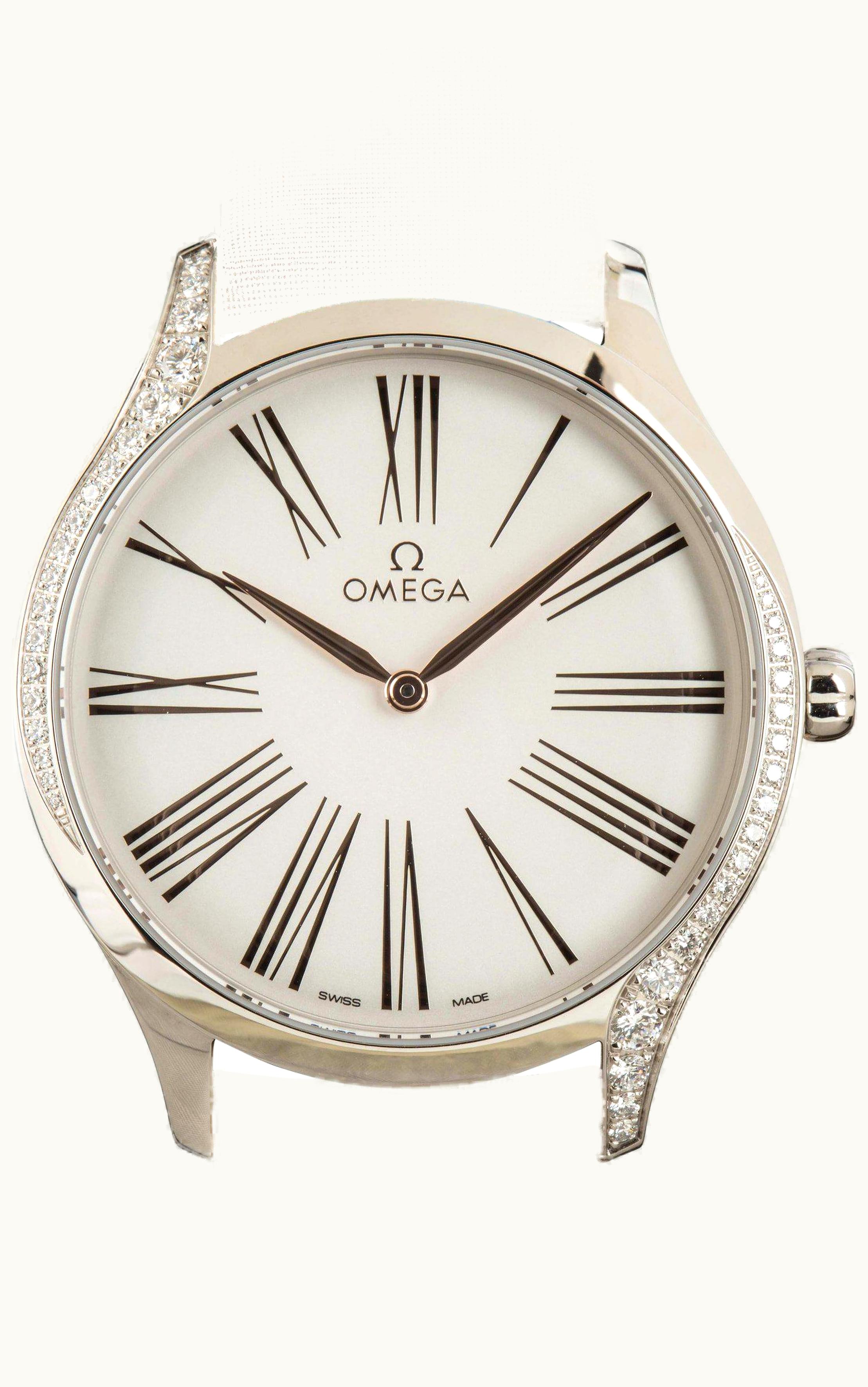 Omega De Ville Trésor 39 Stainless Steel / Silver Roman / Fabric