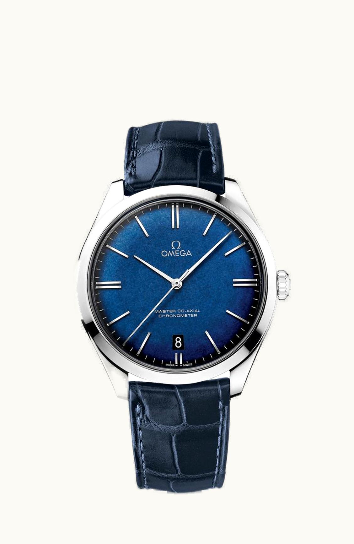 Omega De Ville Trésor White Gold / Blue Enamel