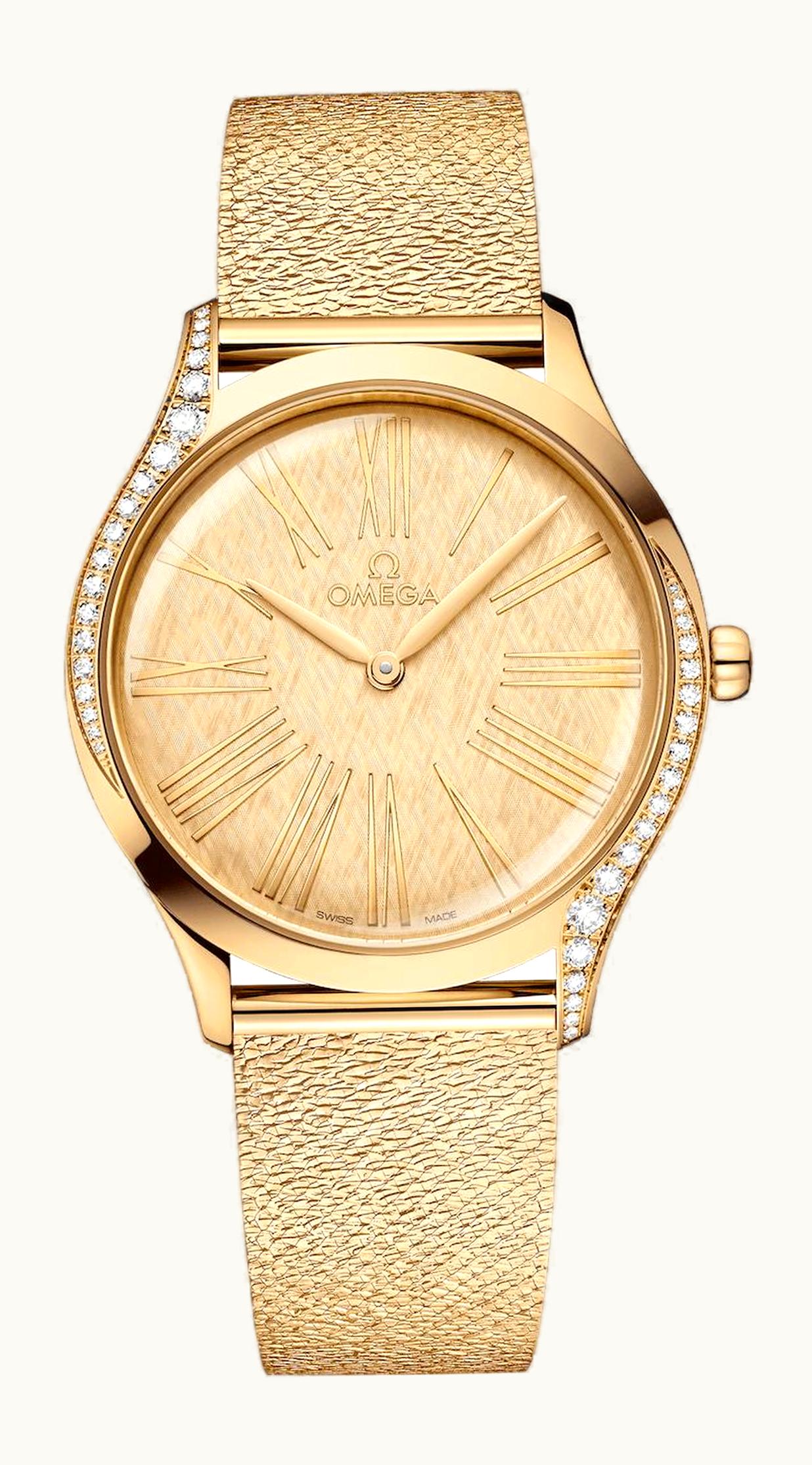 Omega De Ville Trésor 36 Moonshine Gold / Moonshine Silk / Mesh