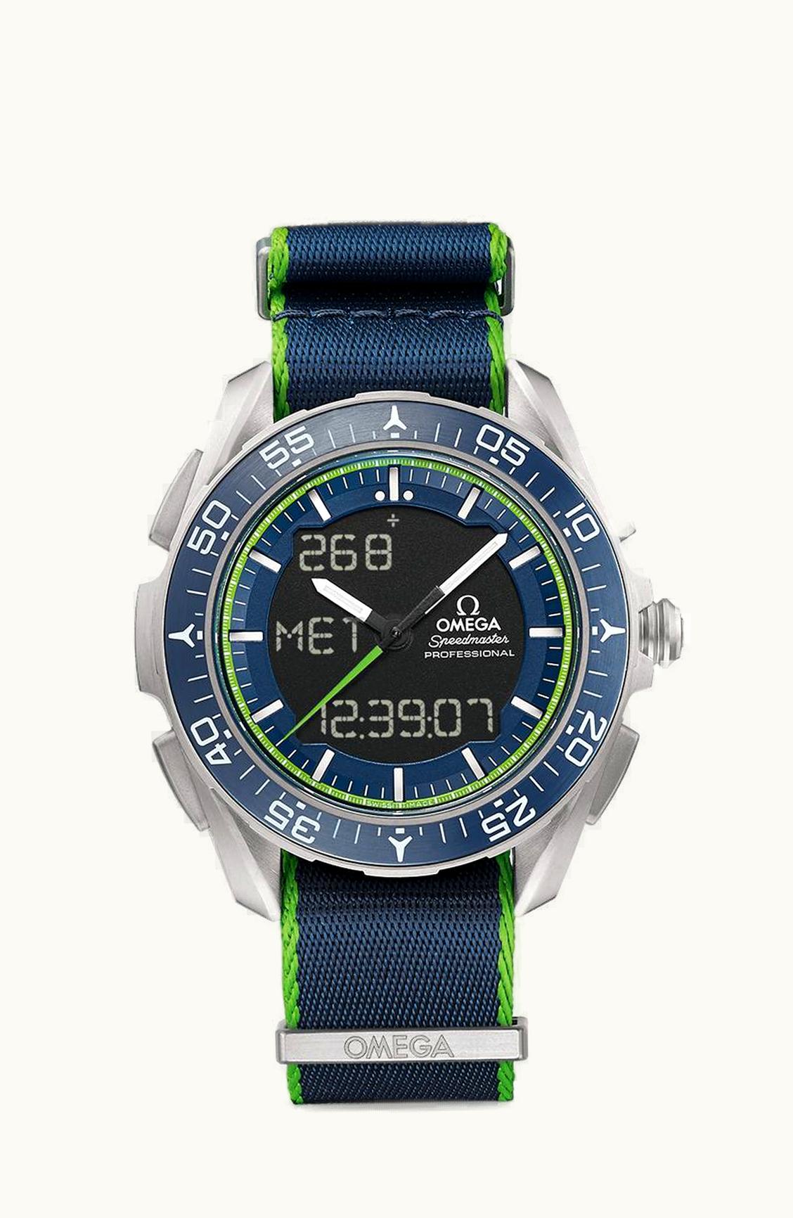 Omega Skywalker X-33 Titanium / Blue / Nato / Solar Impulse