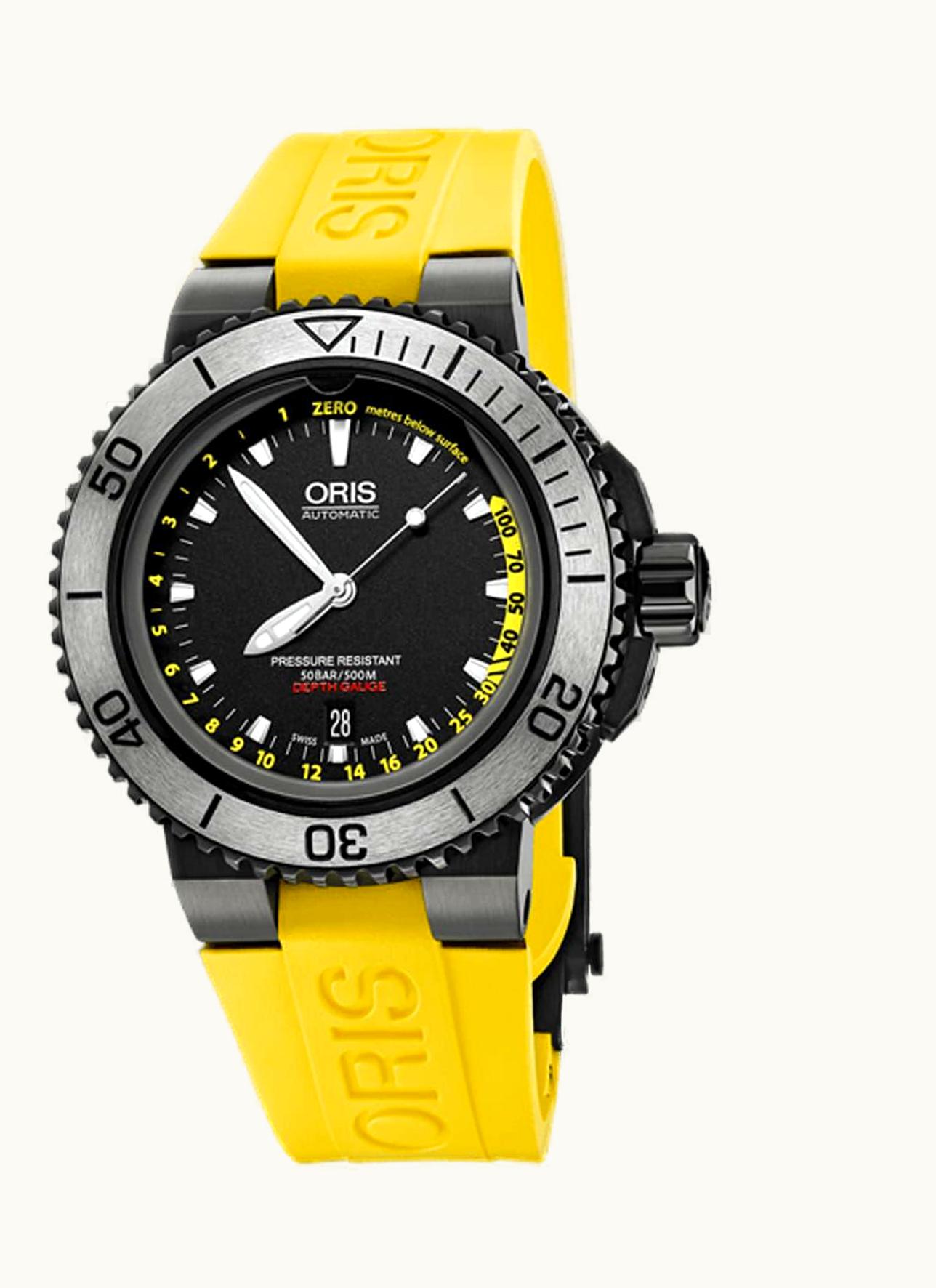 Oris Aquis Depth Gauge DLC