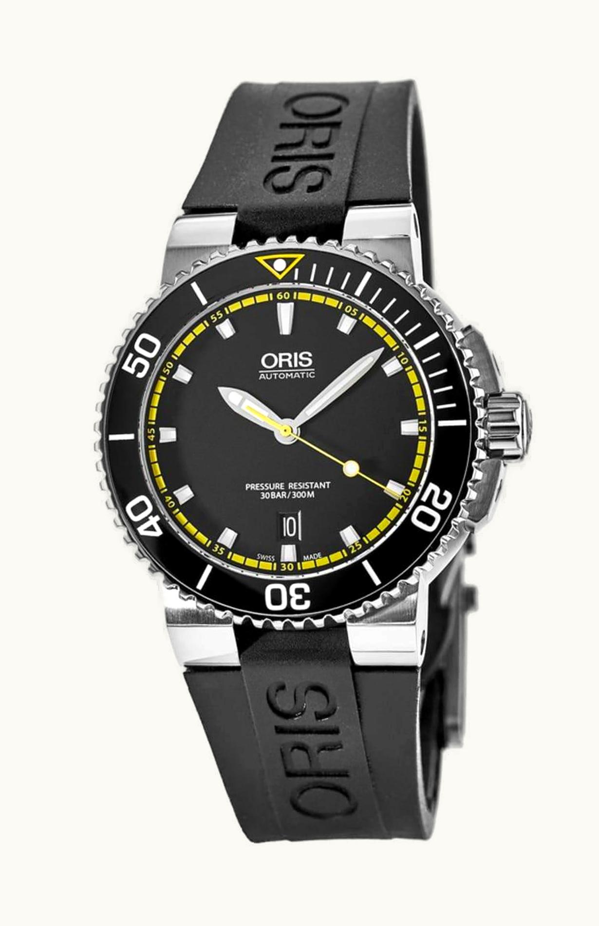 Oris Aquis Date 43 Stainless Steel / Black / Rubber