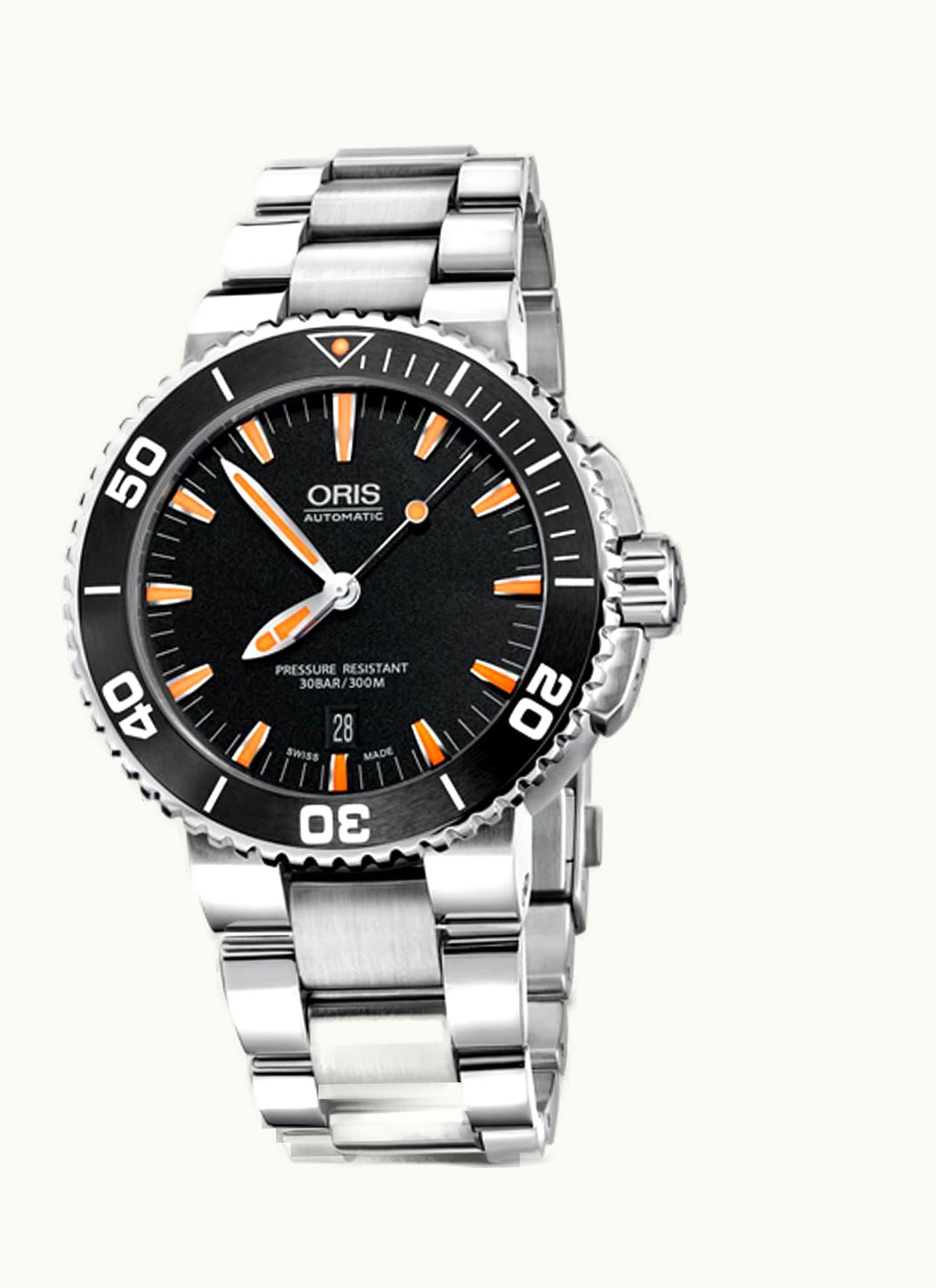 Oris Aquis Date 43 Stainless Steel / Black / Bracelet