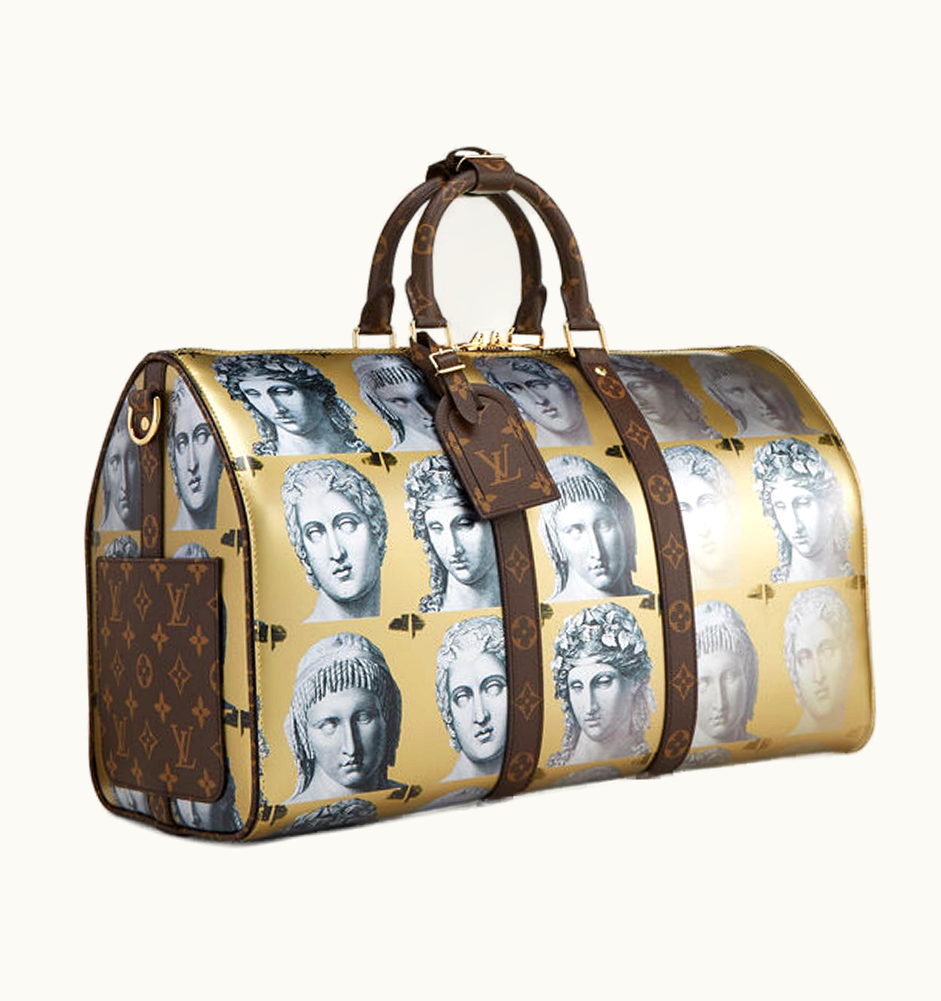 Louis Vuitton Louis Vuitton X Fornasetti Keepall Bandouliere 45 Gold