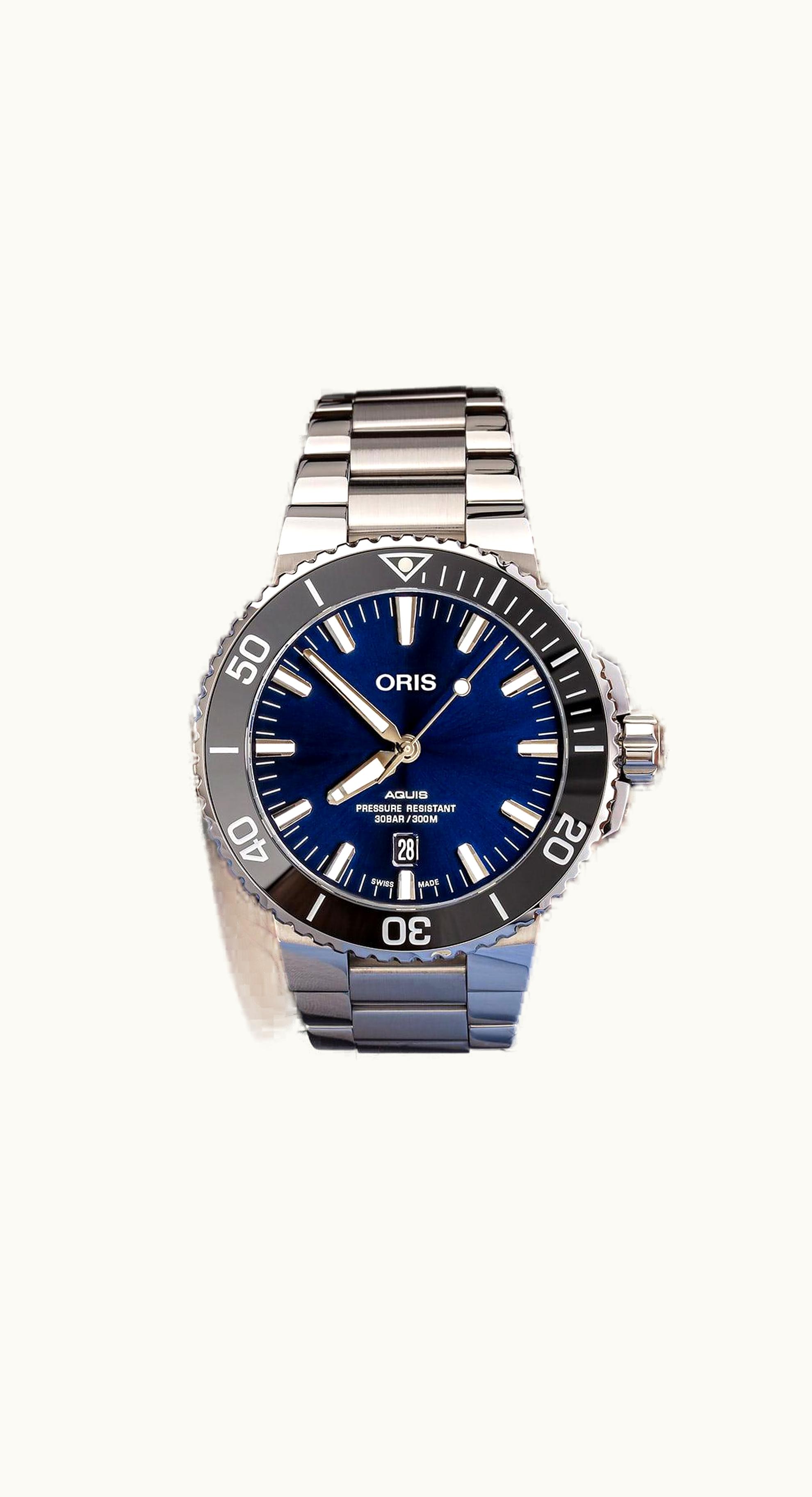 Oris Aquis Date 43 Stainless Steel / Blue / Bracelet