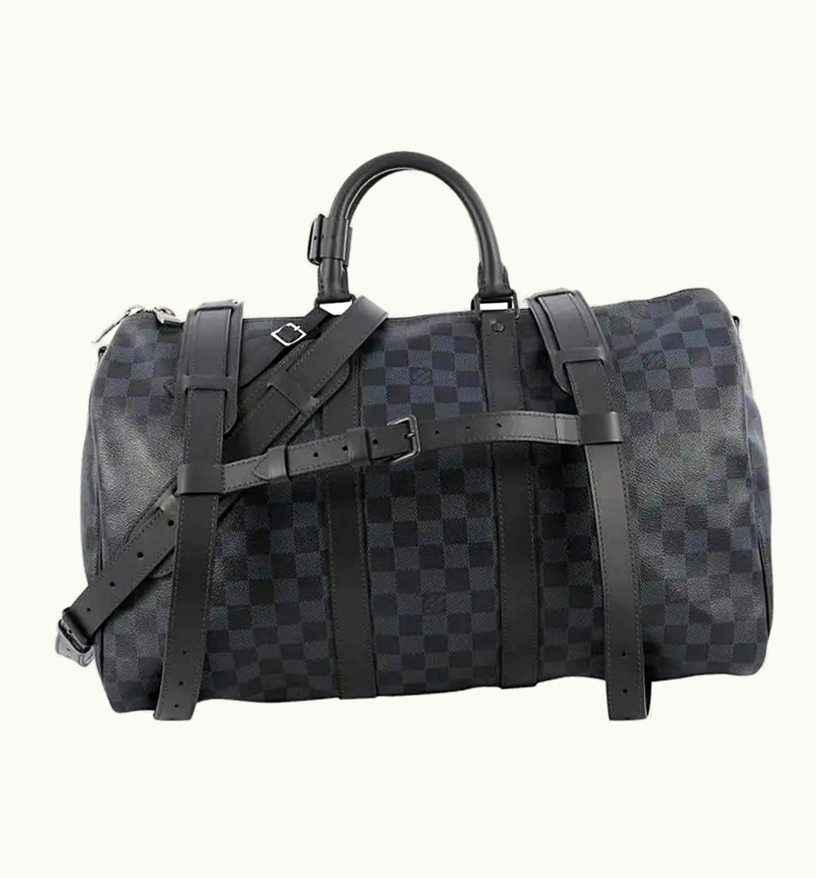 Louis Vuitton Louis Vuitton A Dos Keepall Damier Cobalt 45 Black/Cobalt