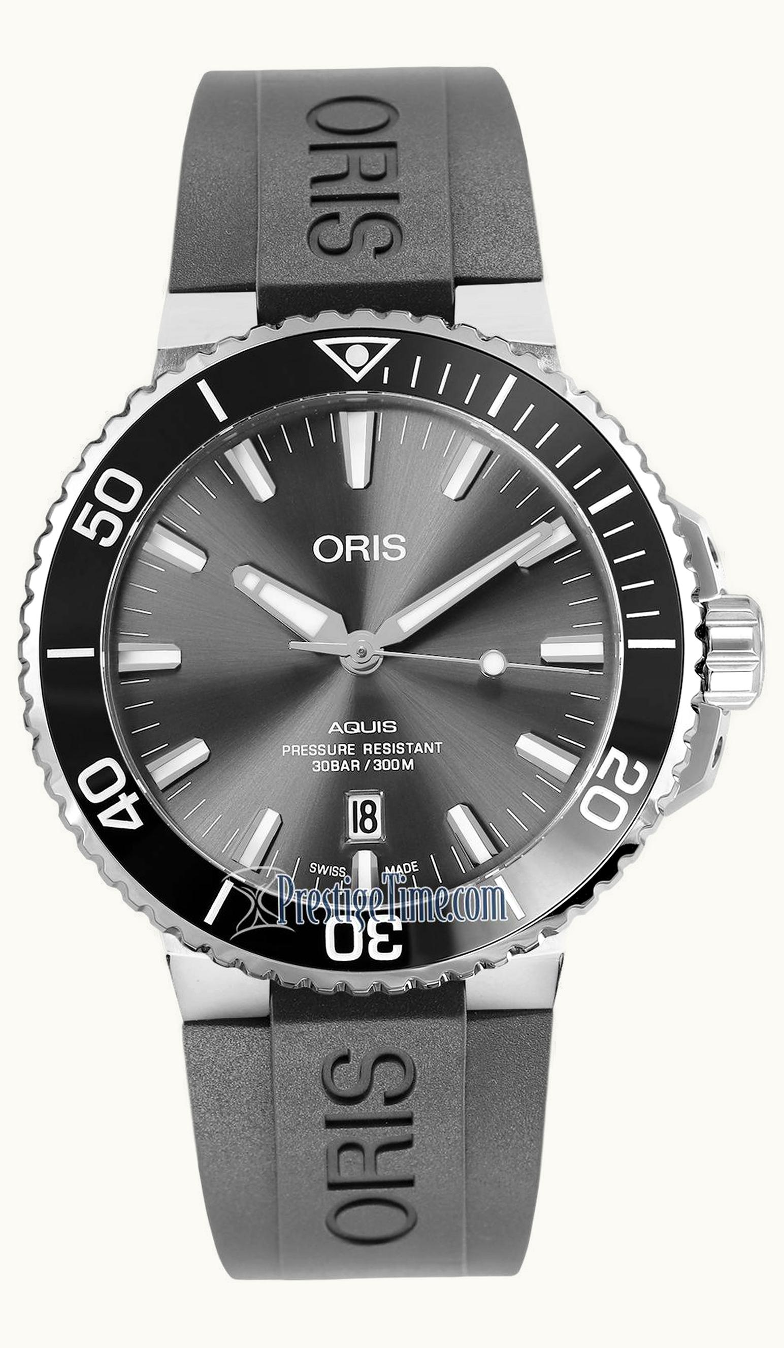 Oris Aquis Date 43.5 Titanium / Grey / Rubber