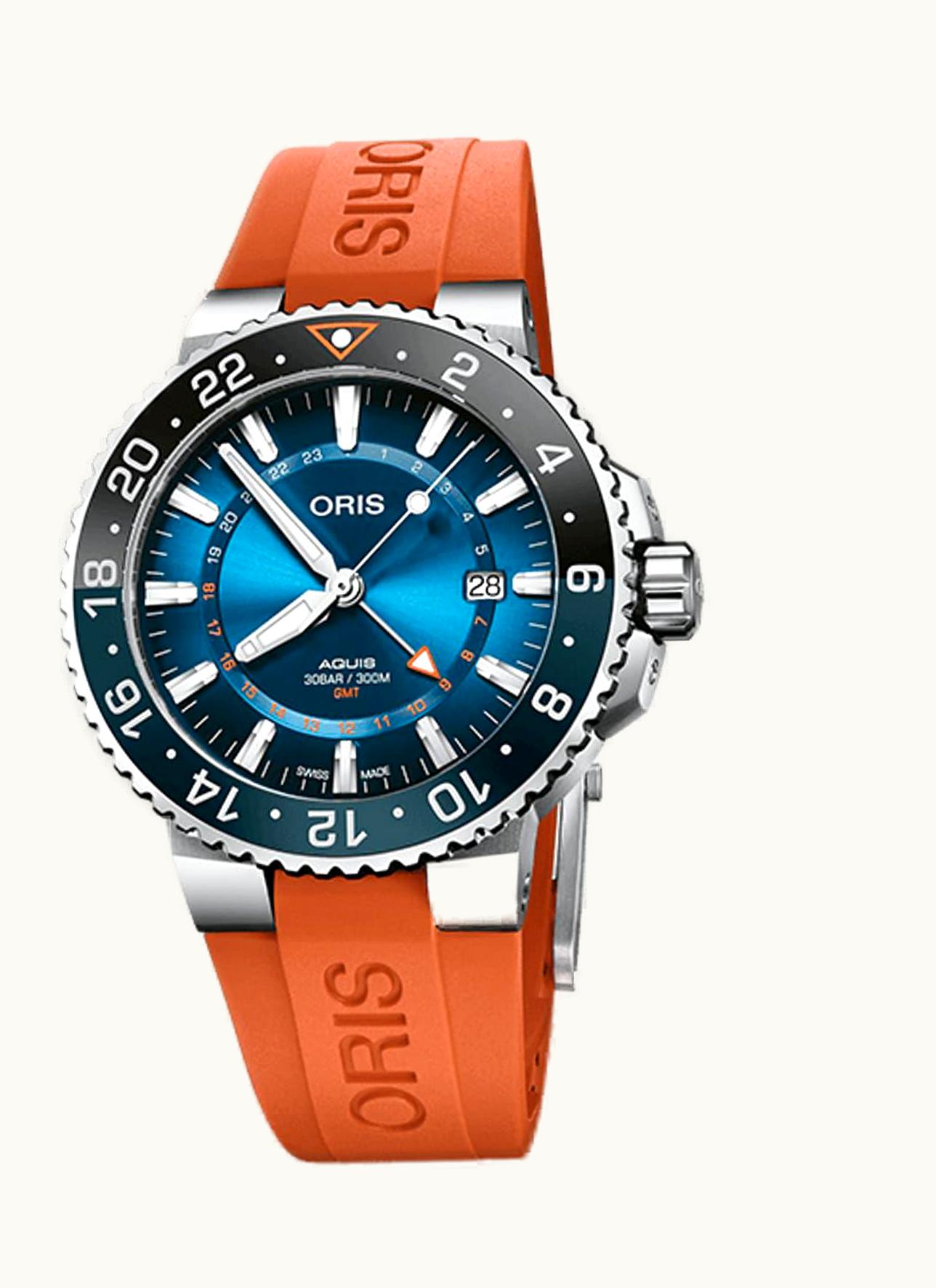 Oris Aquis GMT 43.5 Carysfort Reef Limited Edition / Rubber