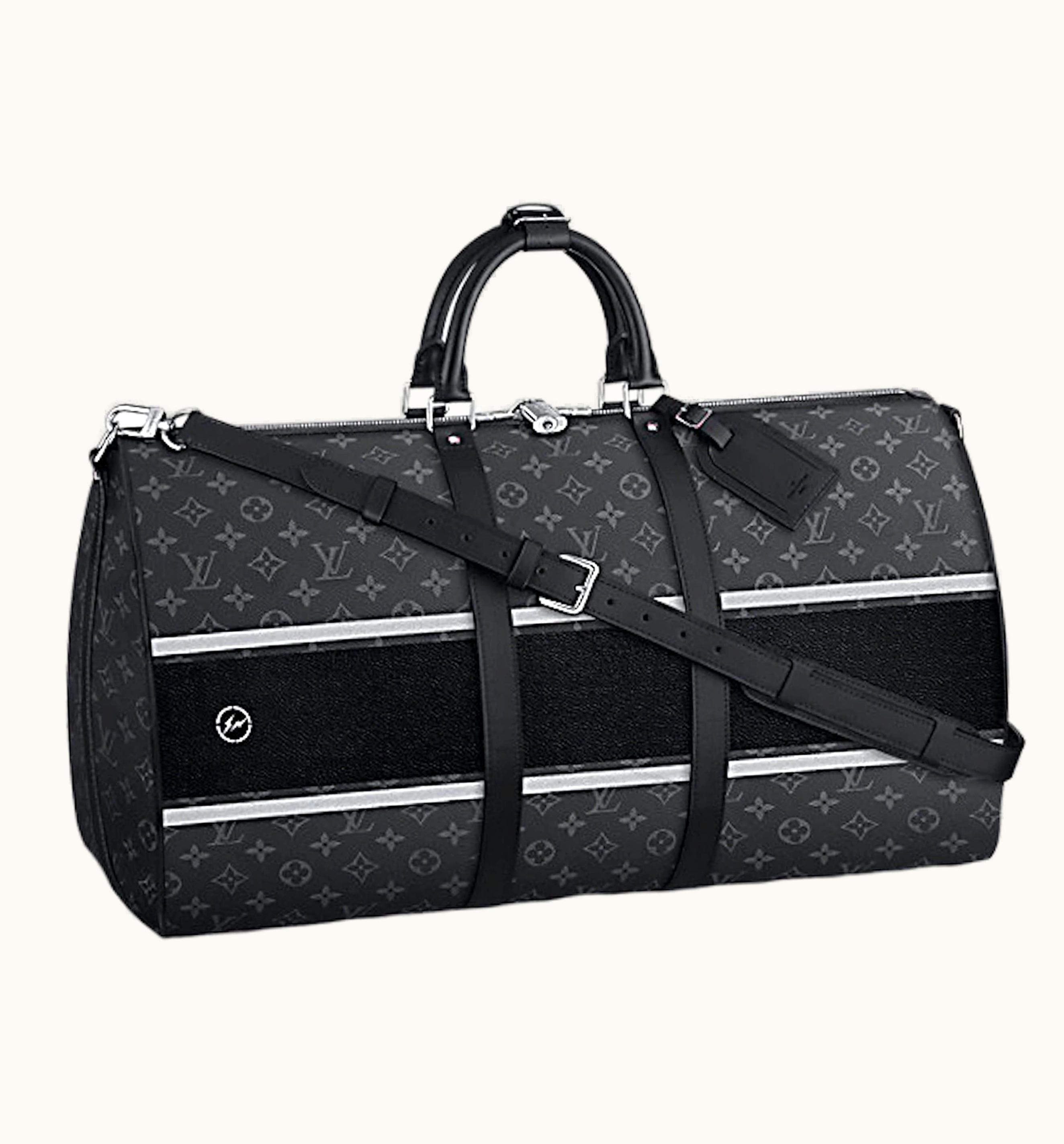 Louis Vuitton Louis Vuitton X Fragment Keepall Bandouliere Monogram Eclipse 45 Black