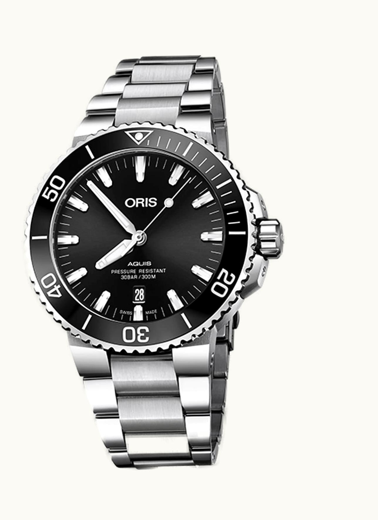 Oris Aquis Date 43.5 Stainless Steel / Black / Bracelet