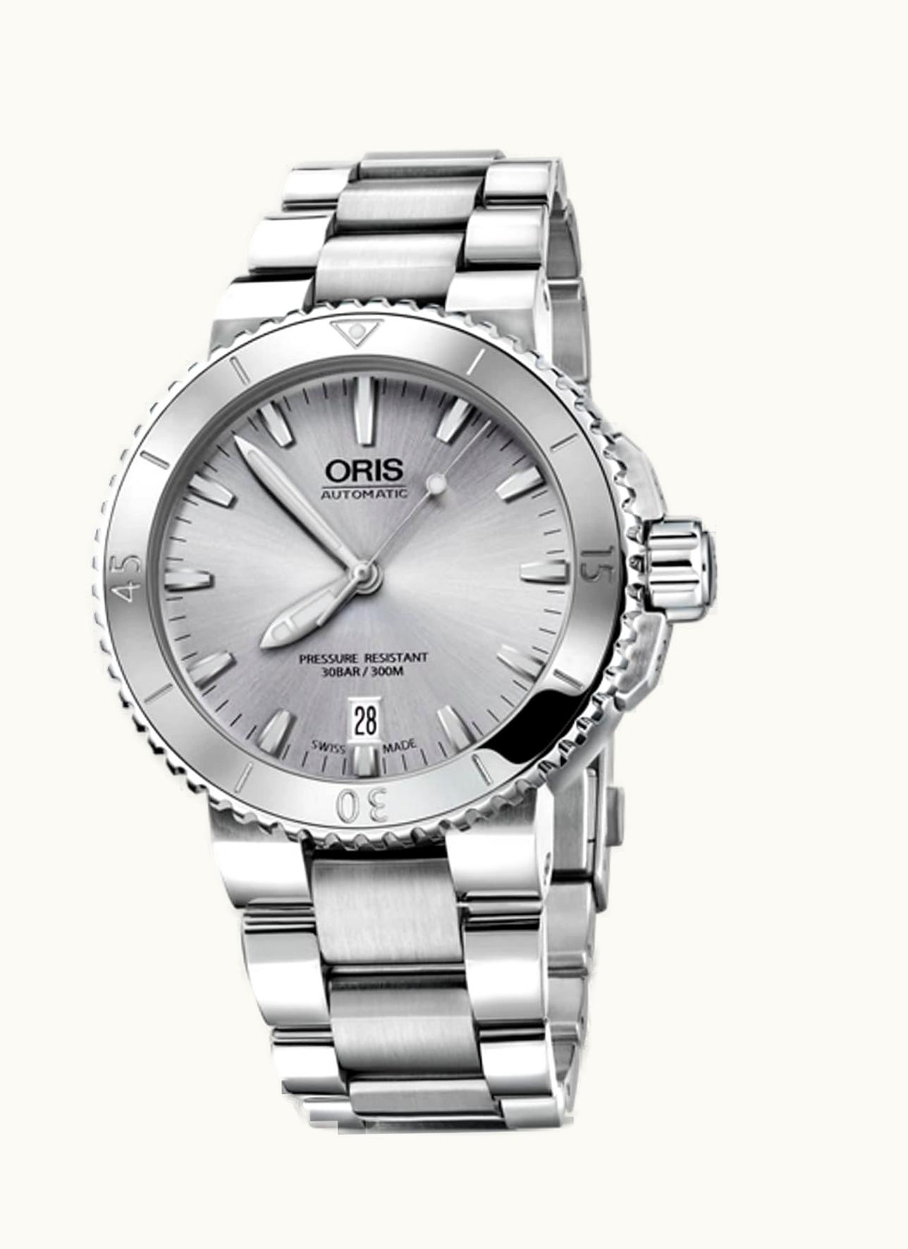 Oris Aquis Date 40 Stainless Steel / Silver / Bracelet