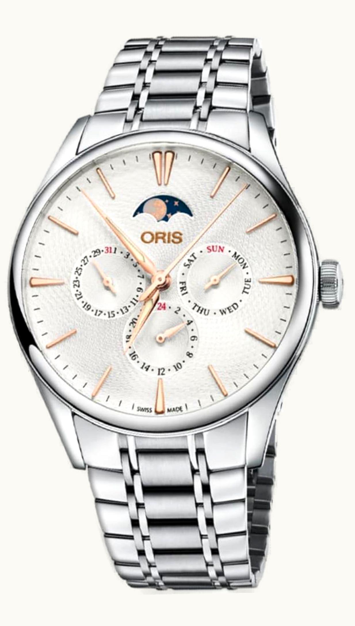 Oris Artelier Complication 40.5 Stainless Steel / Silver / Bracelet