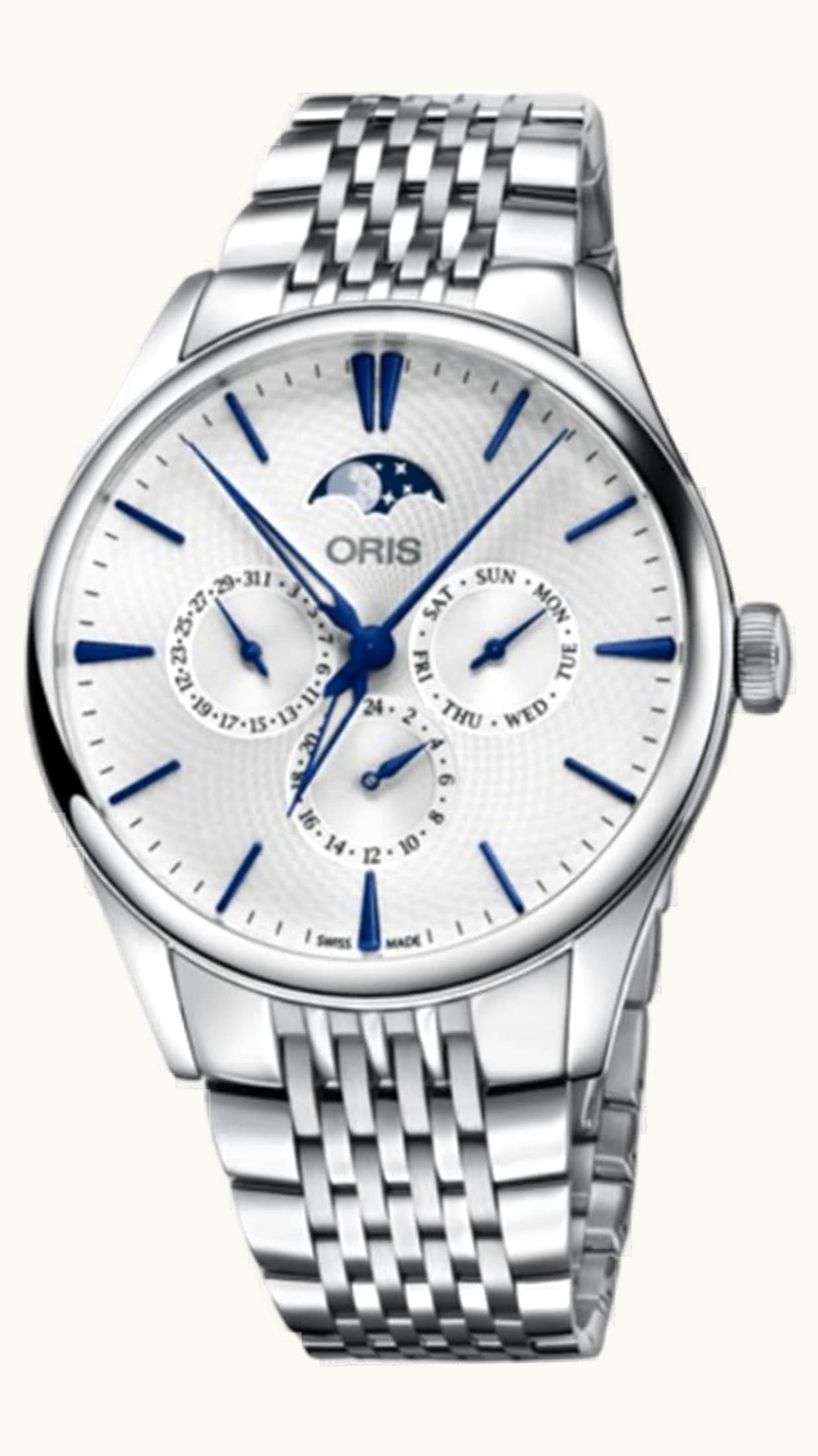 Oris Artelier Complication 40 Stainless Steel / Silver / Bracelet