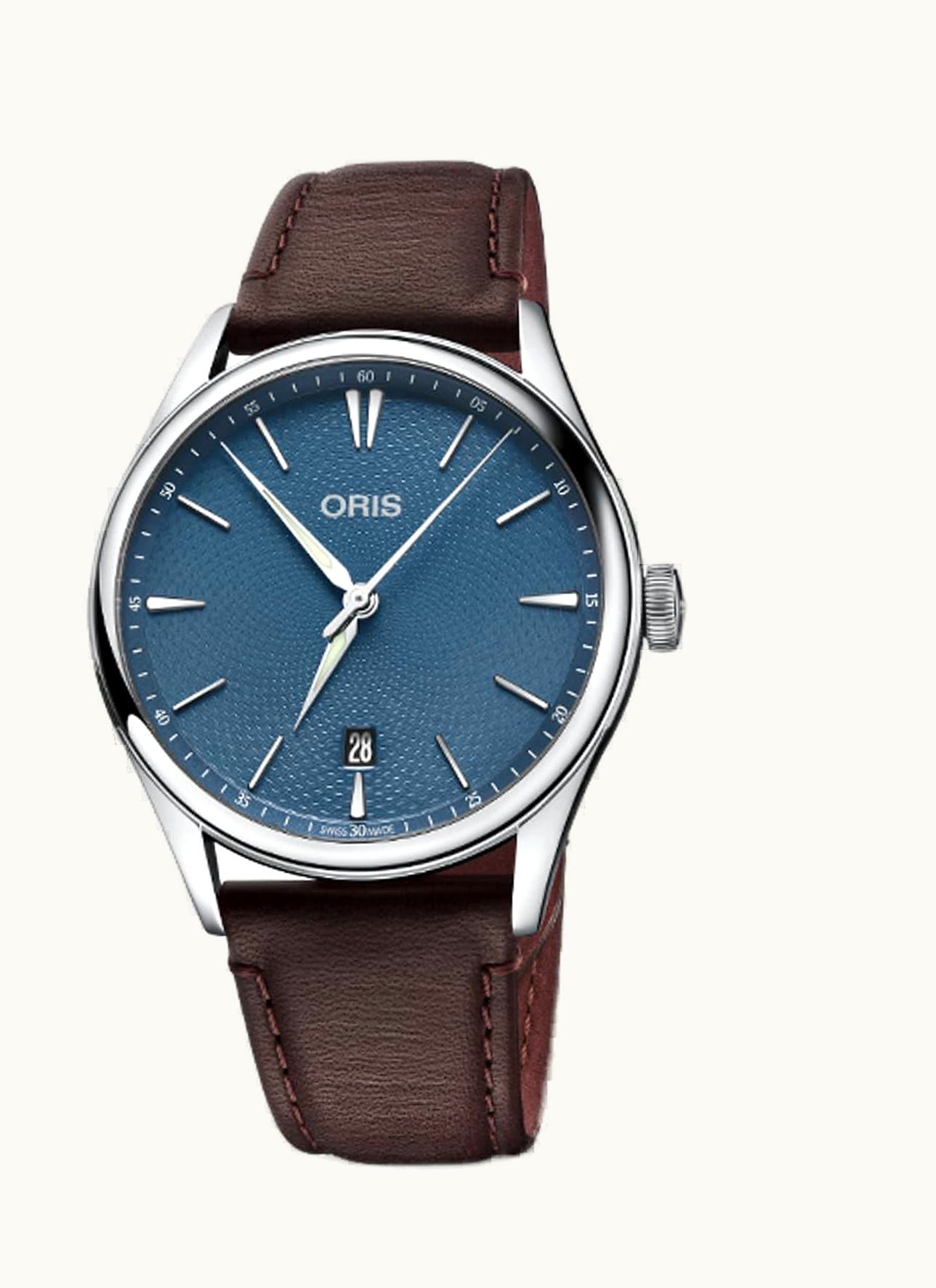 Oris Artelier Date 40 Stainless Steel / Blue