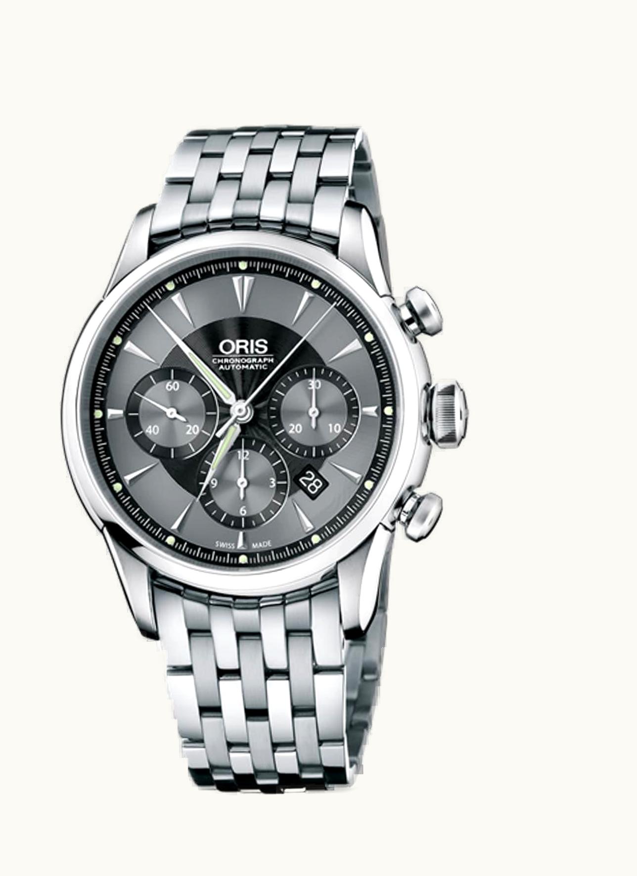 Oris Artelier Chronograph 43.5 Stainless Steel / Black / Bracelet