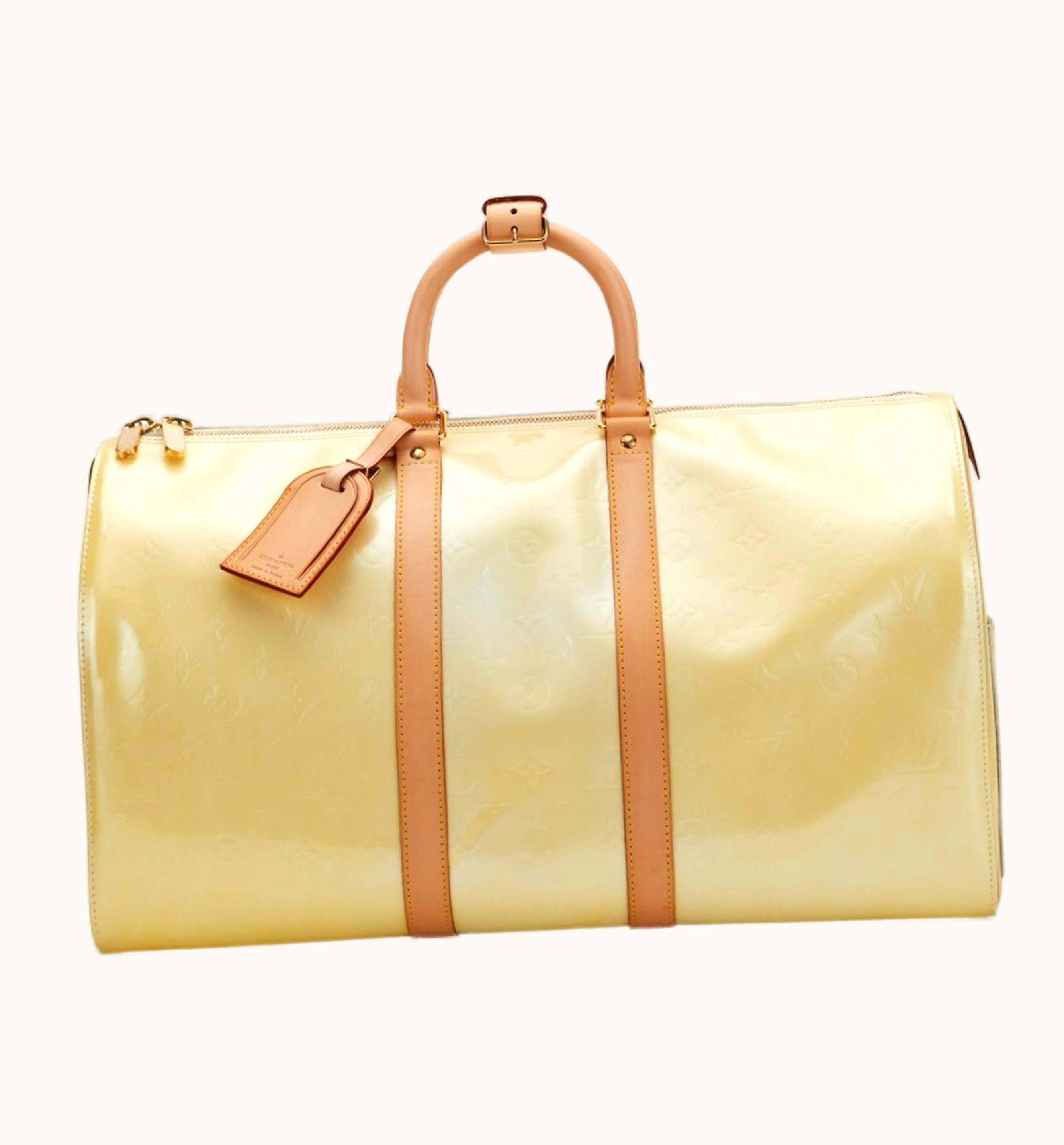Louis Vuitton Louis Vuitton Citrine Monogram Vernis Keepall 45 Gold Hardware, 2006