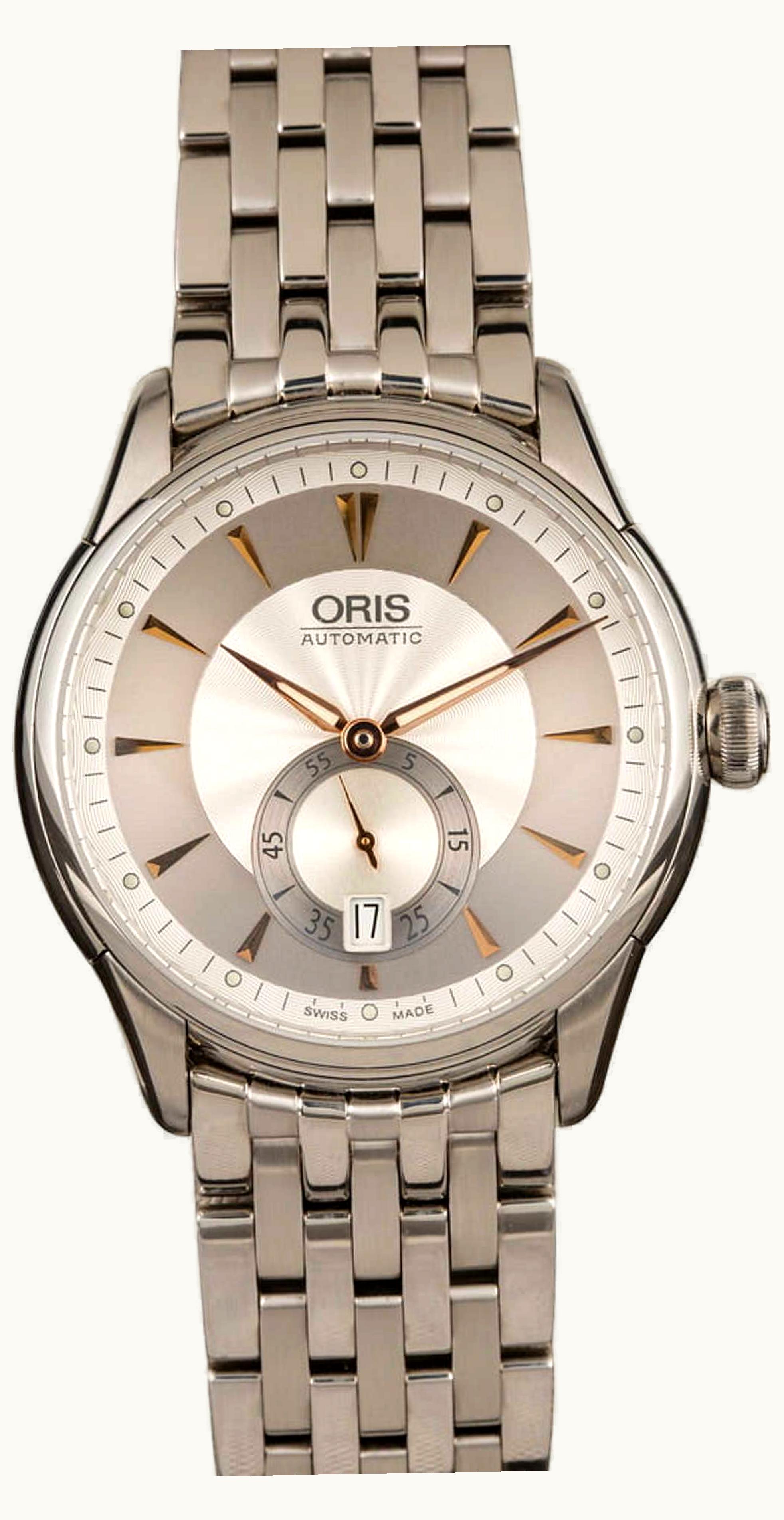 Oris Artelier Small Second Date 40 Stainless Steel / Silver / Bracelet